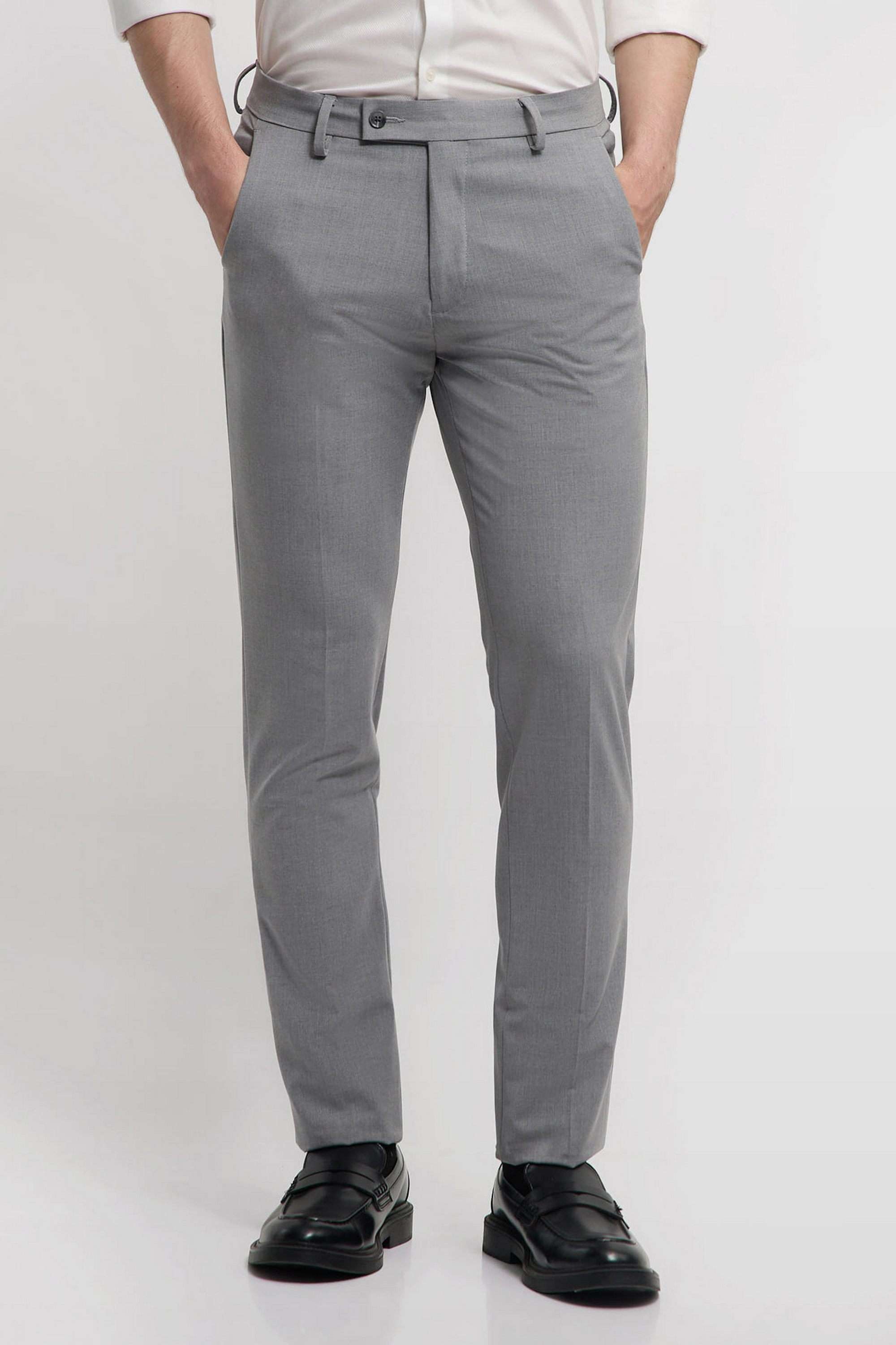 Solid-Polyester-Super-Slim-Fit-Men-s-Formal-Trousers