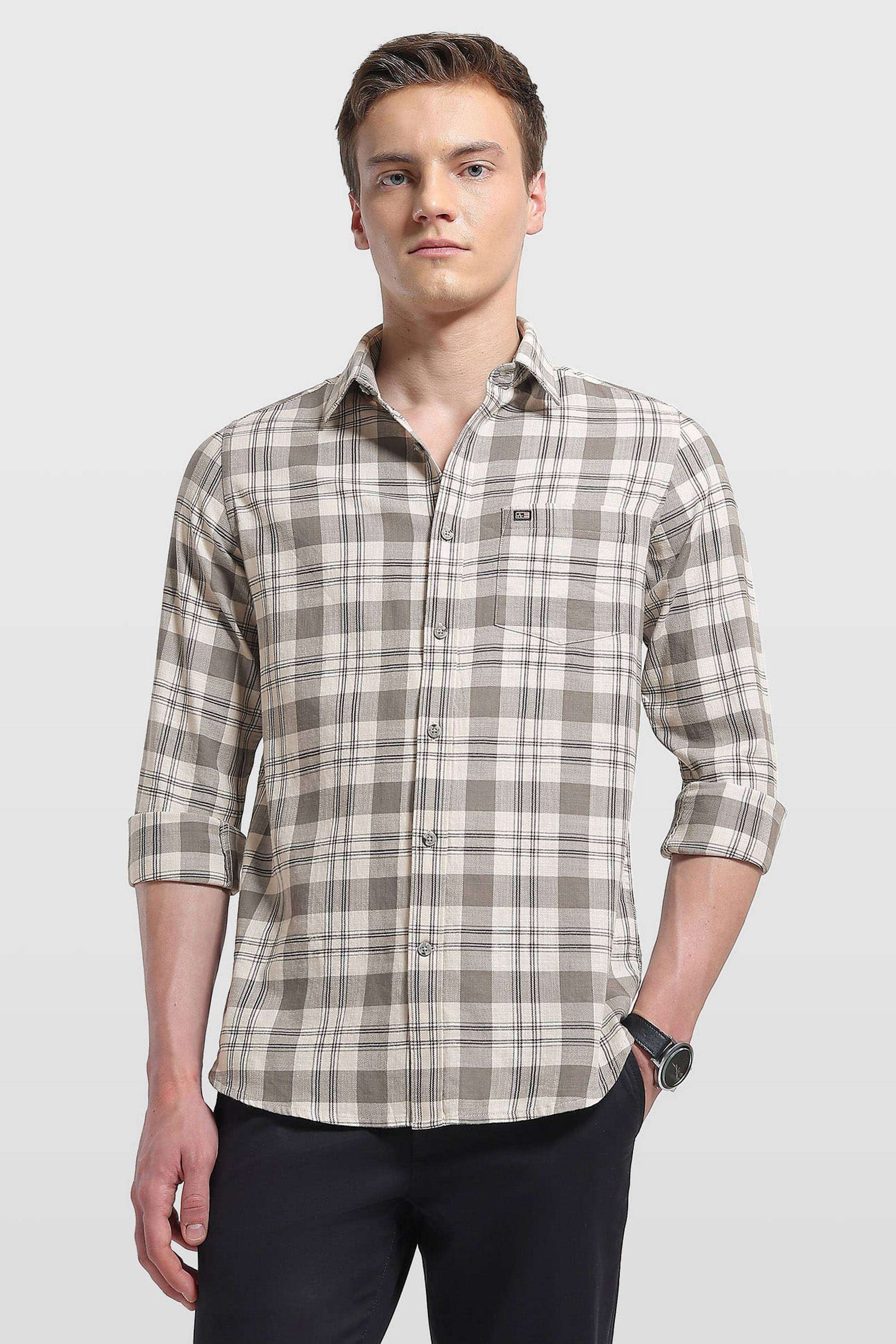 Checks-Cotton-Slim-Fit-Men-s-Shirt