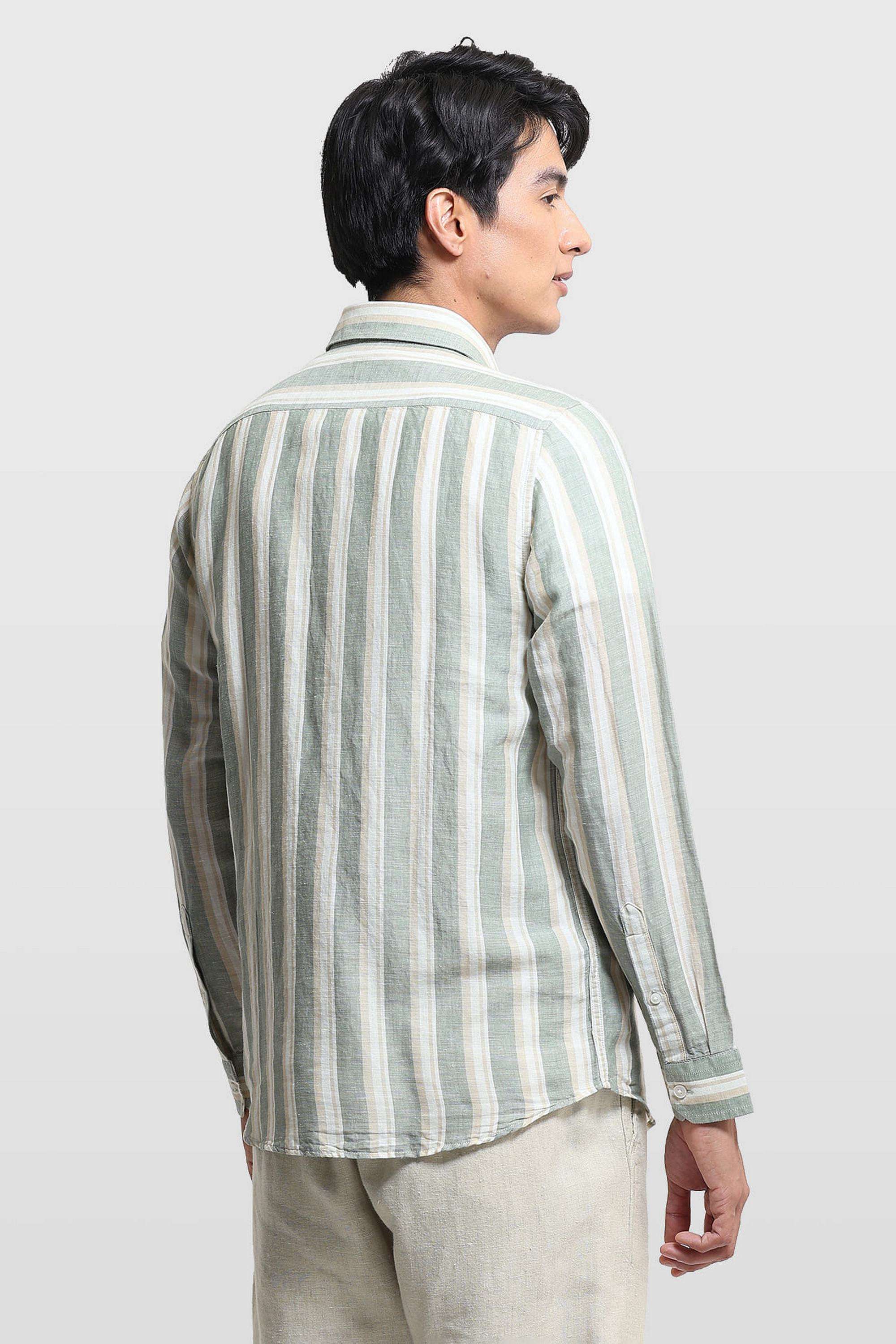 Stripes-Linen-Slim-Fit-Men-s-Shirt