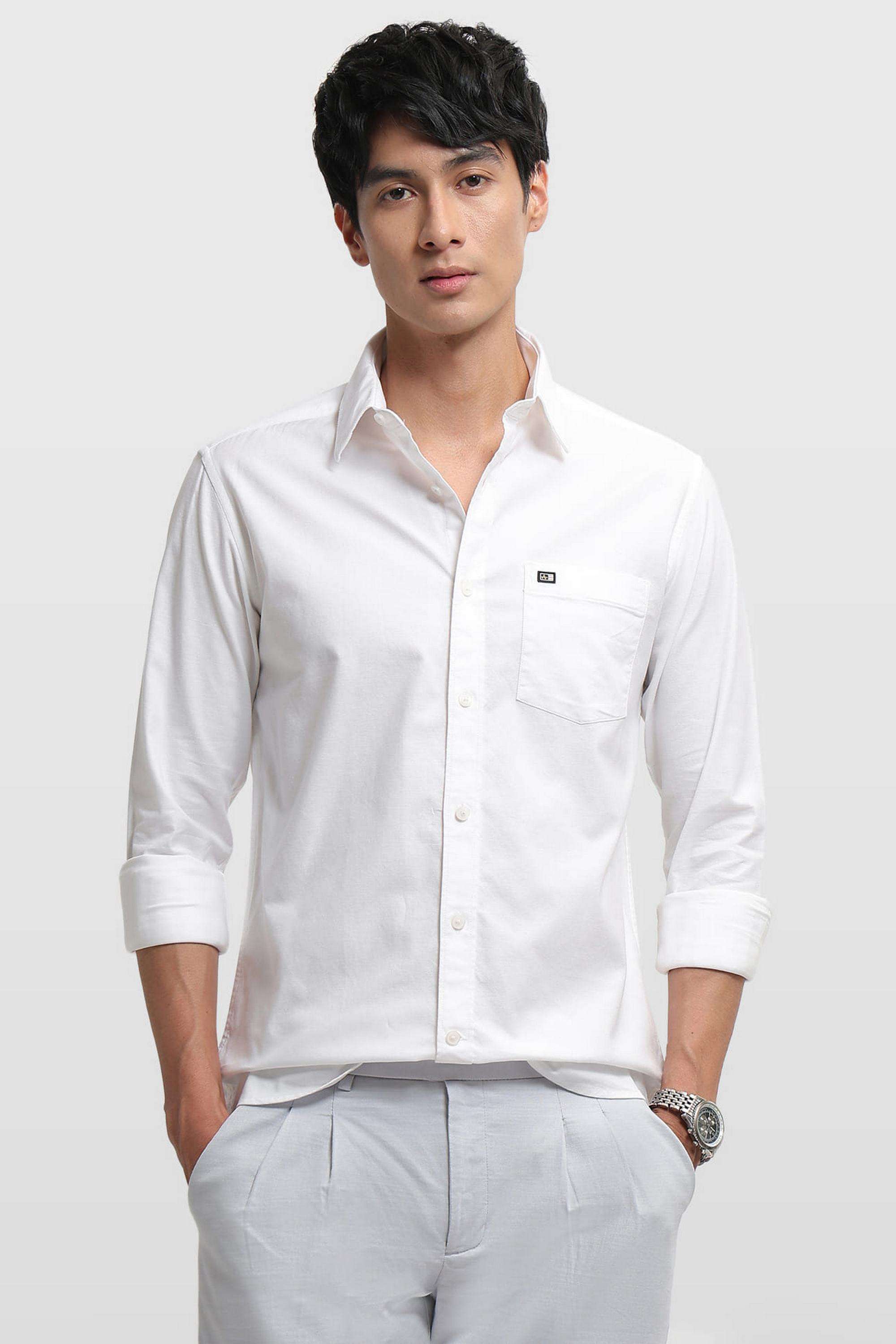 Solid-Acrylic-Slim-Fit-Men-s-Shirt