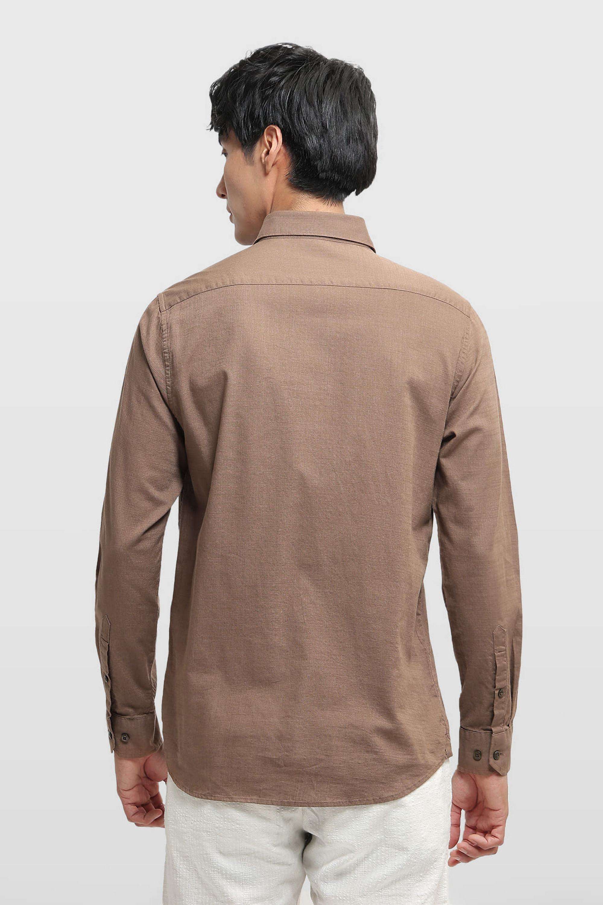 Solid-Cotton-Slim-Fit-Men-s-Casual-Wear-Shirt