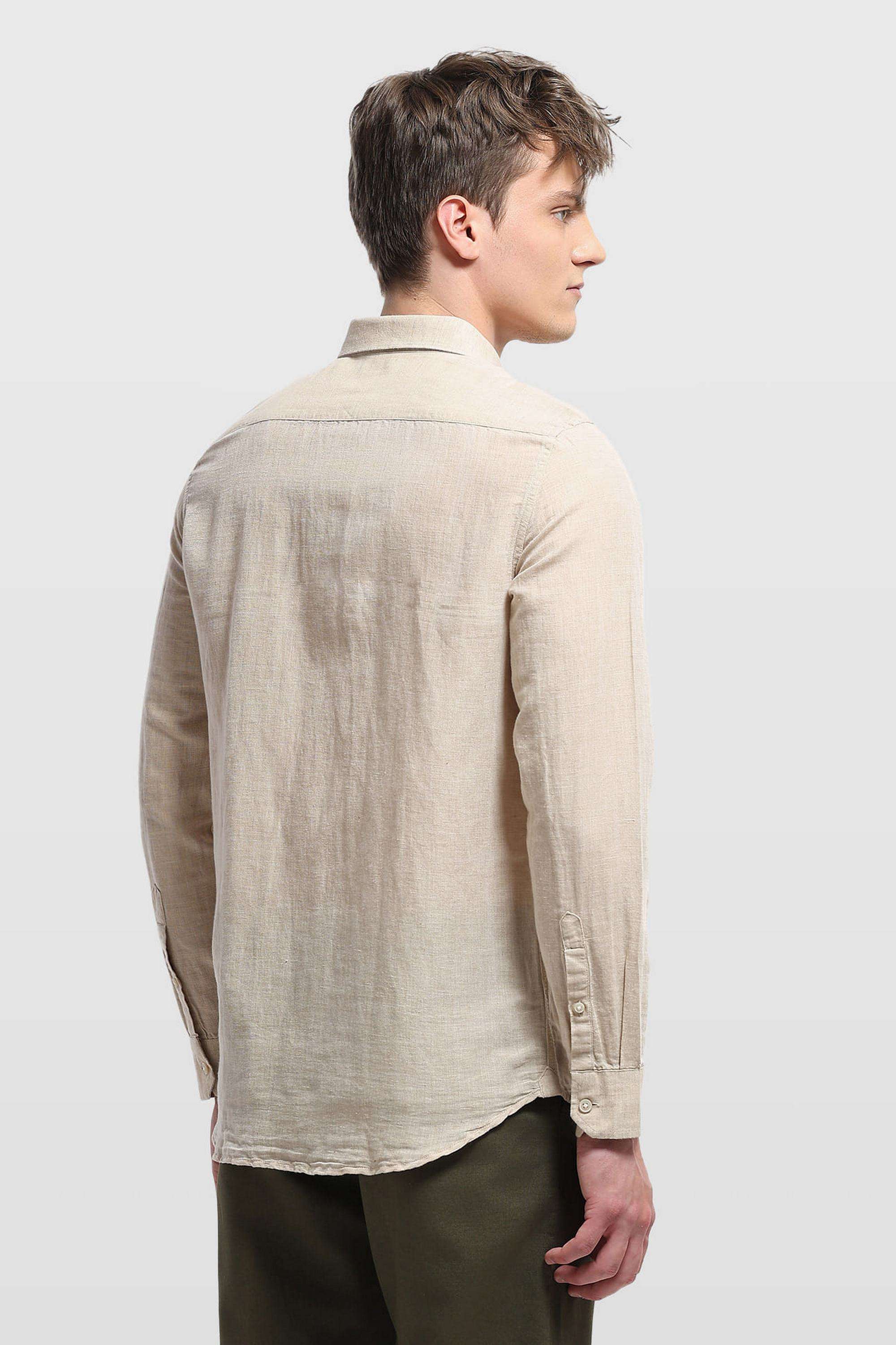 Solid-Cotton-Slim-Fit-Men-s-Shirt