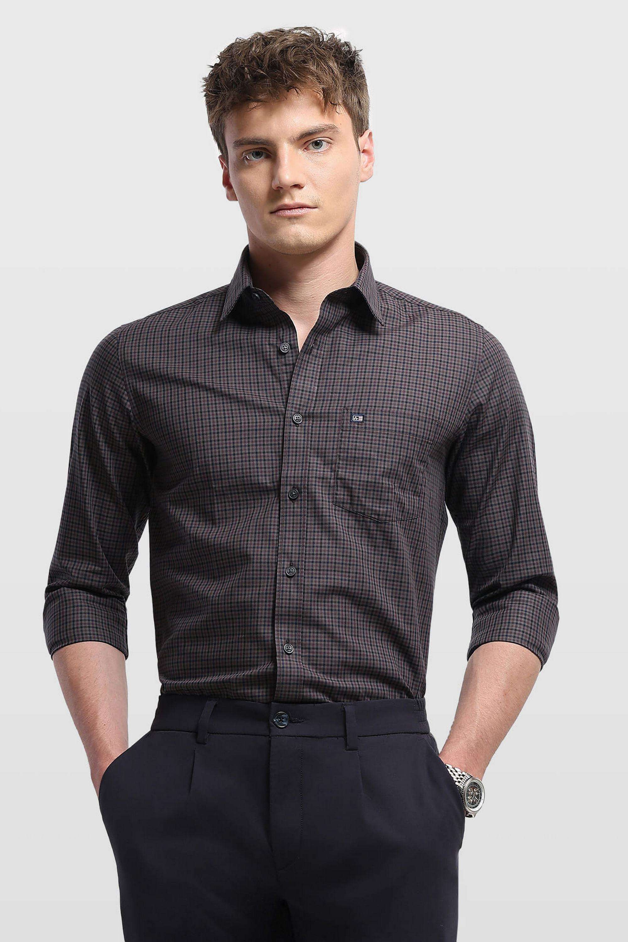 Checks-Cotton-Slim-Fit-Men-s-Shirt