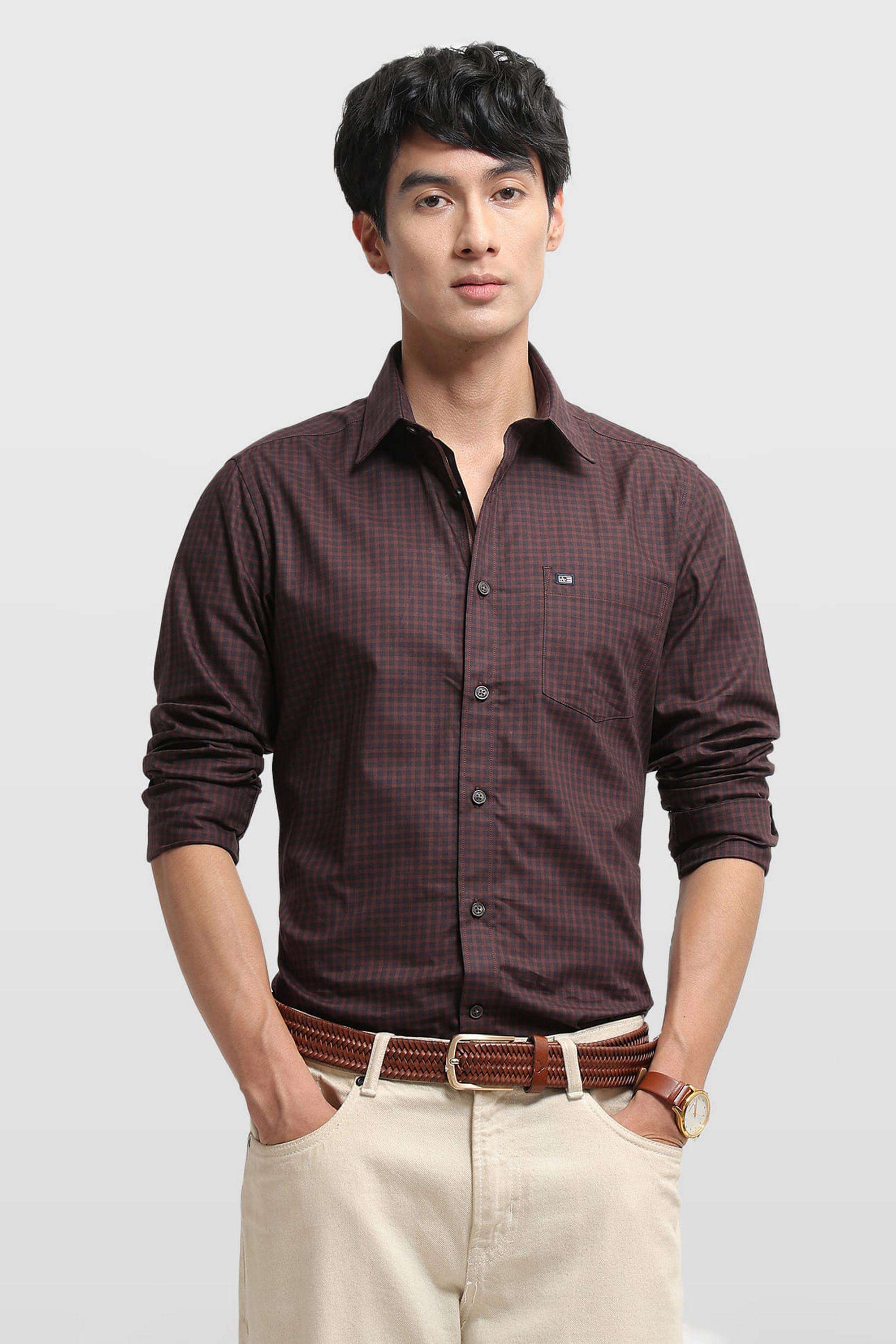 Checks-Cotton-Slim-Fit-Men-s-Shirt
