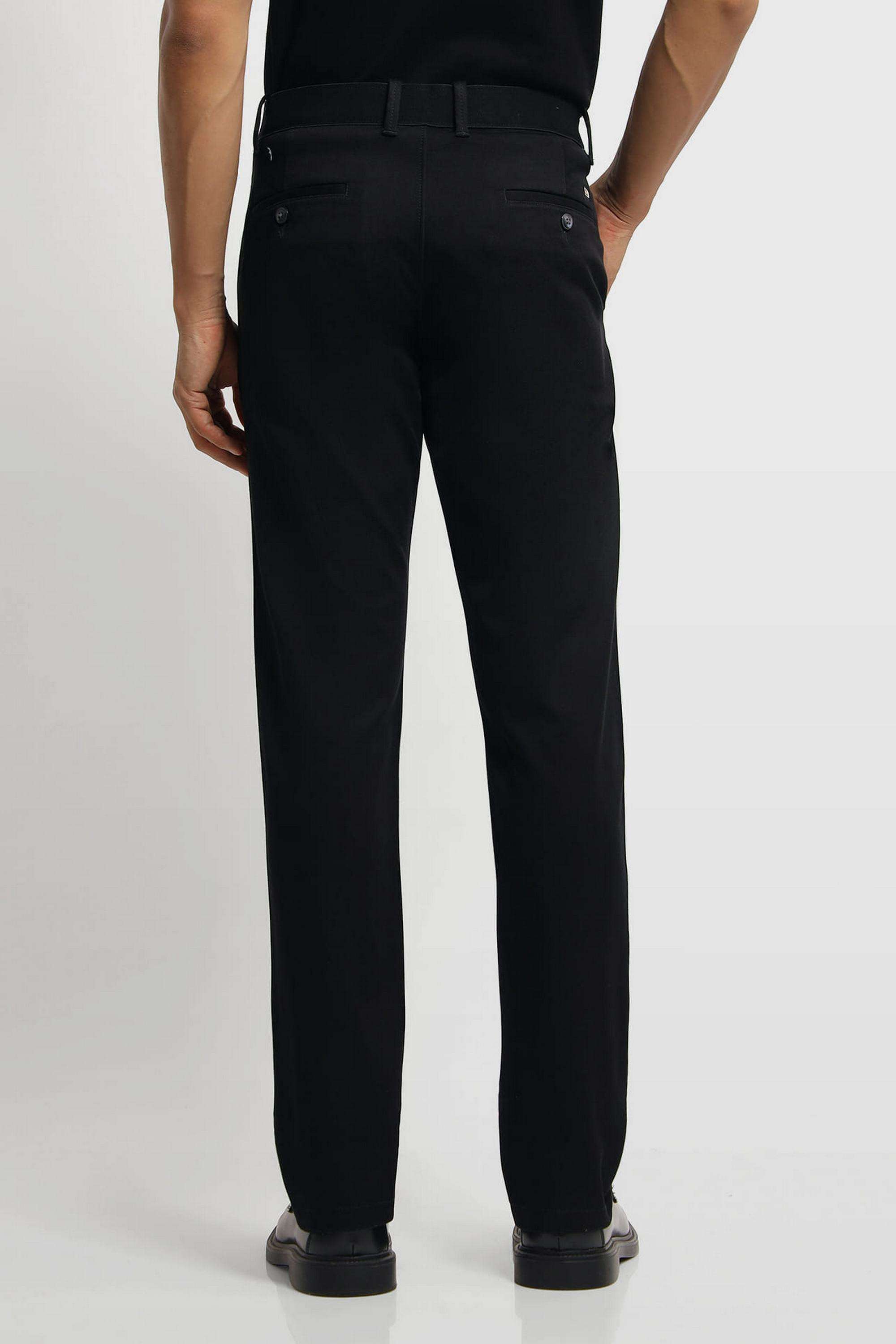 Solid-Cotton-Slim-Fit-Men-s-Casual-Trousers