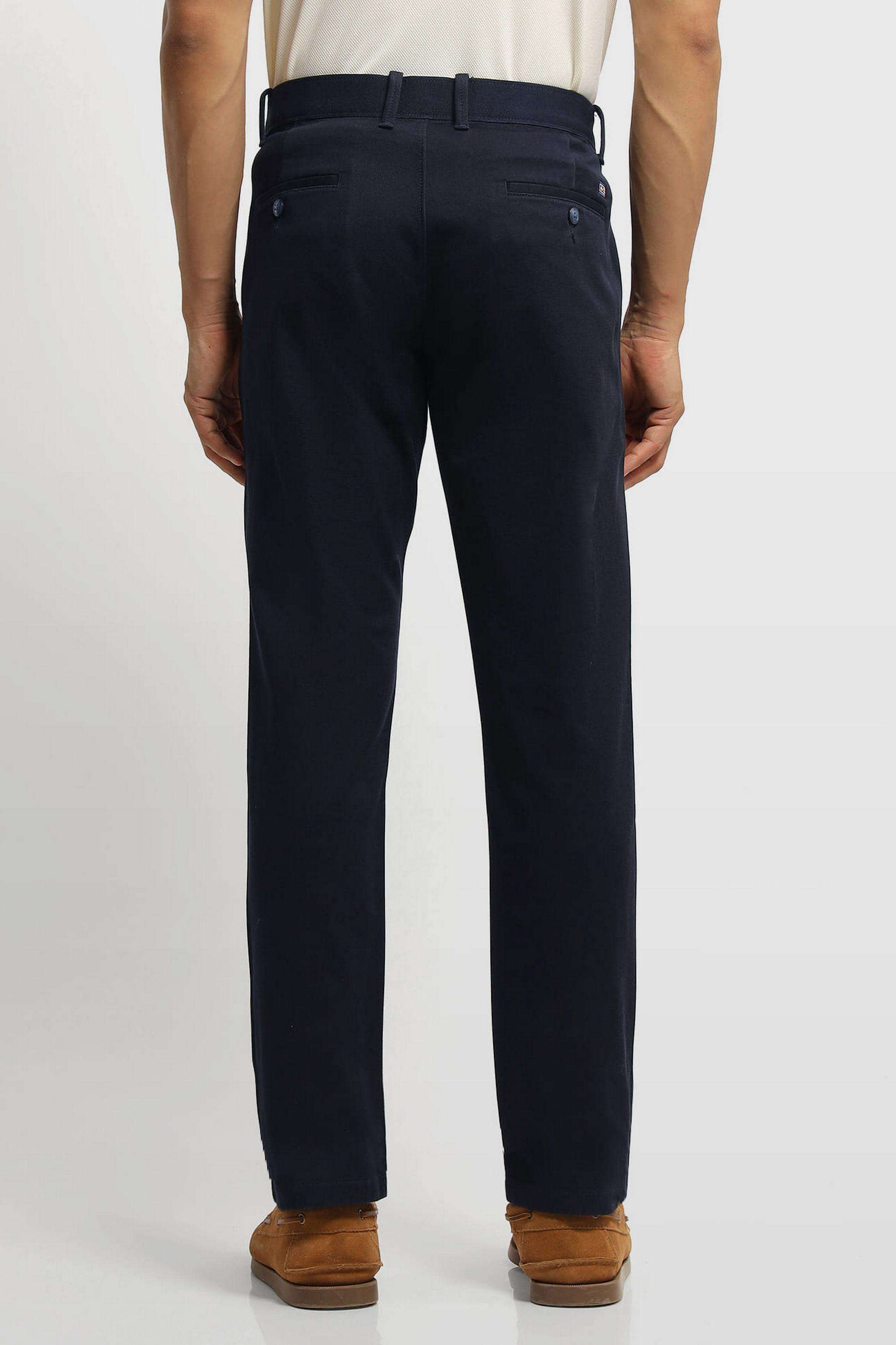 Solid-Cotton-Slim-Fit-Men-s-Casual-Trousers