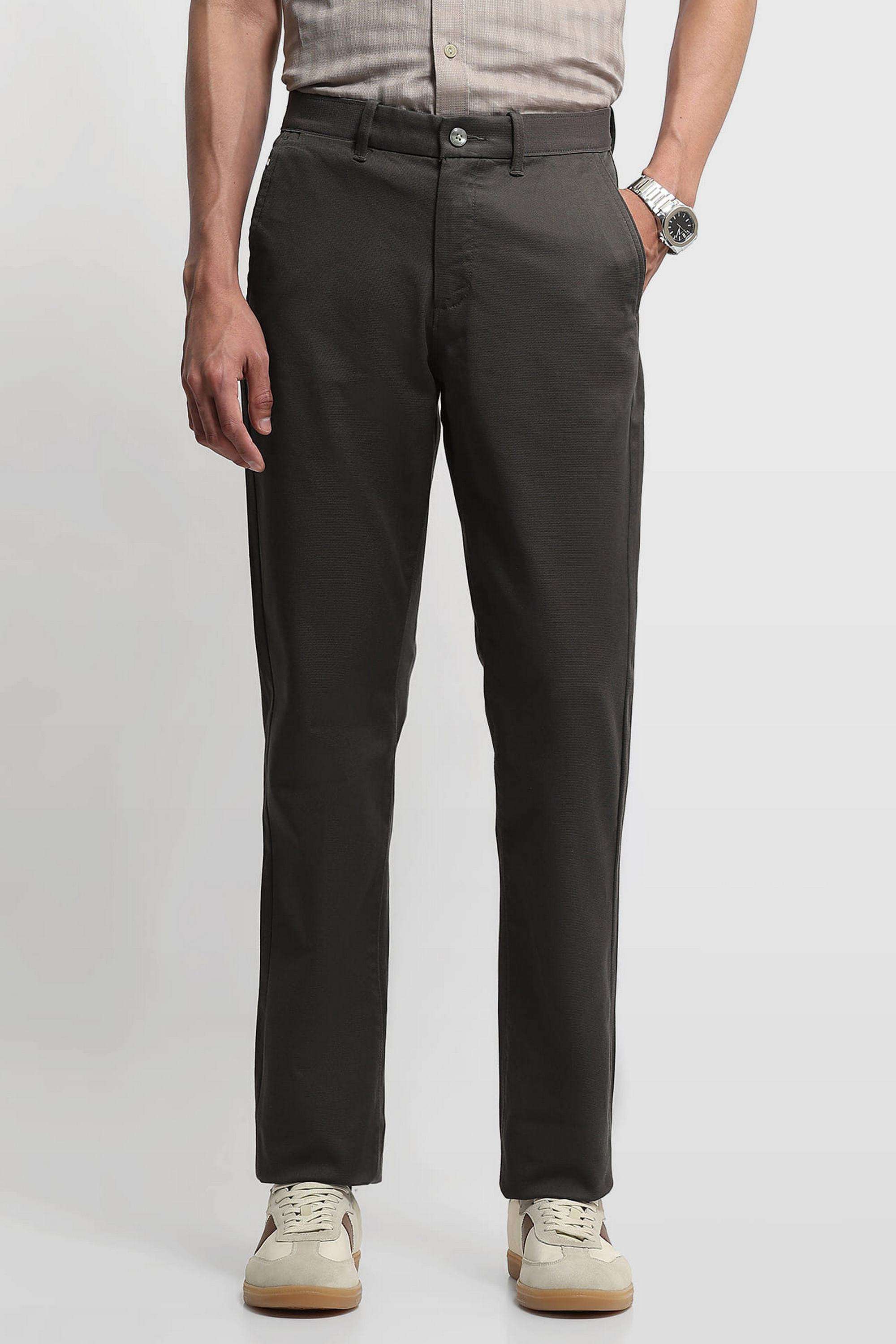 Solid-Cotton-Regular-Fit-Men-s-Trousers