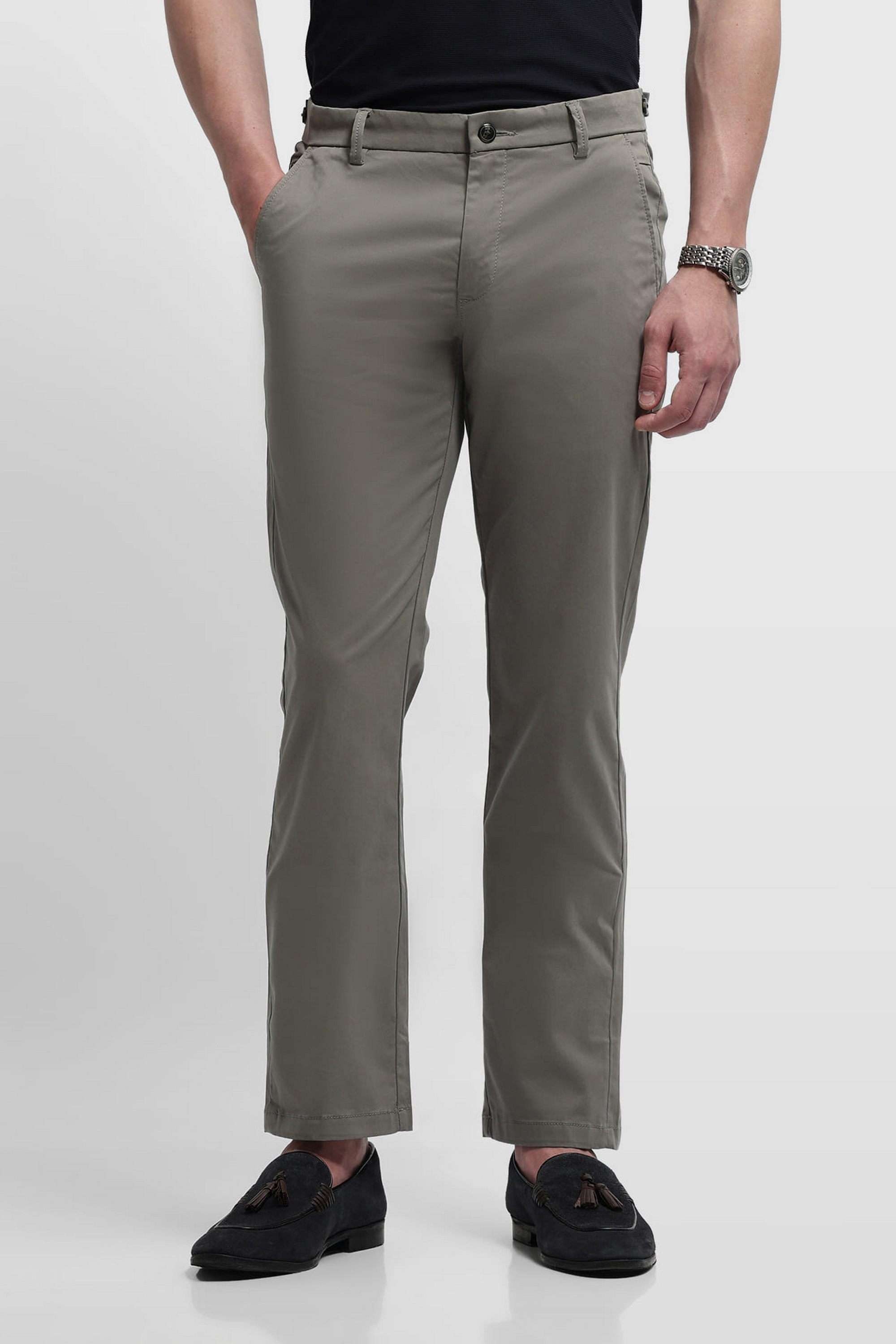 Solid-Cotton-Regular-Fit-Men-s-Casual-Trousers