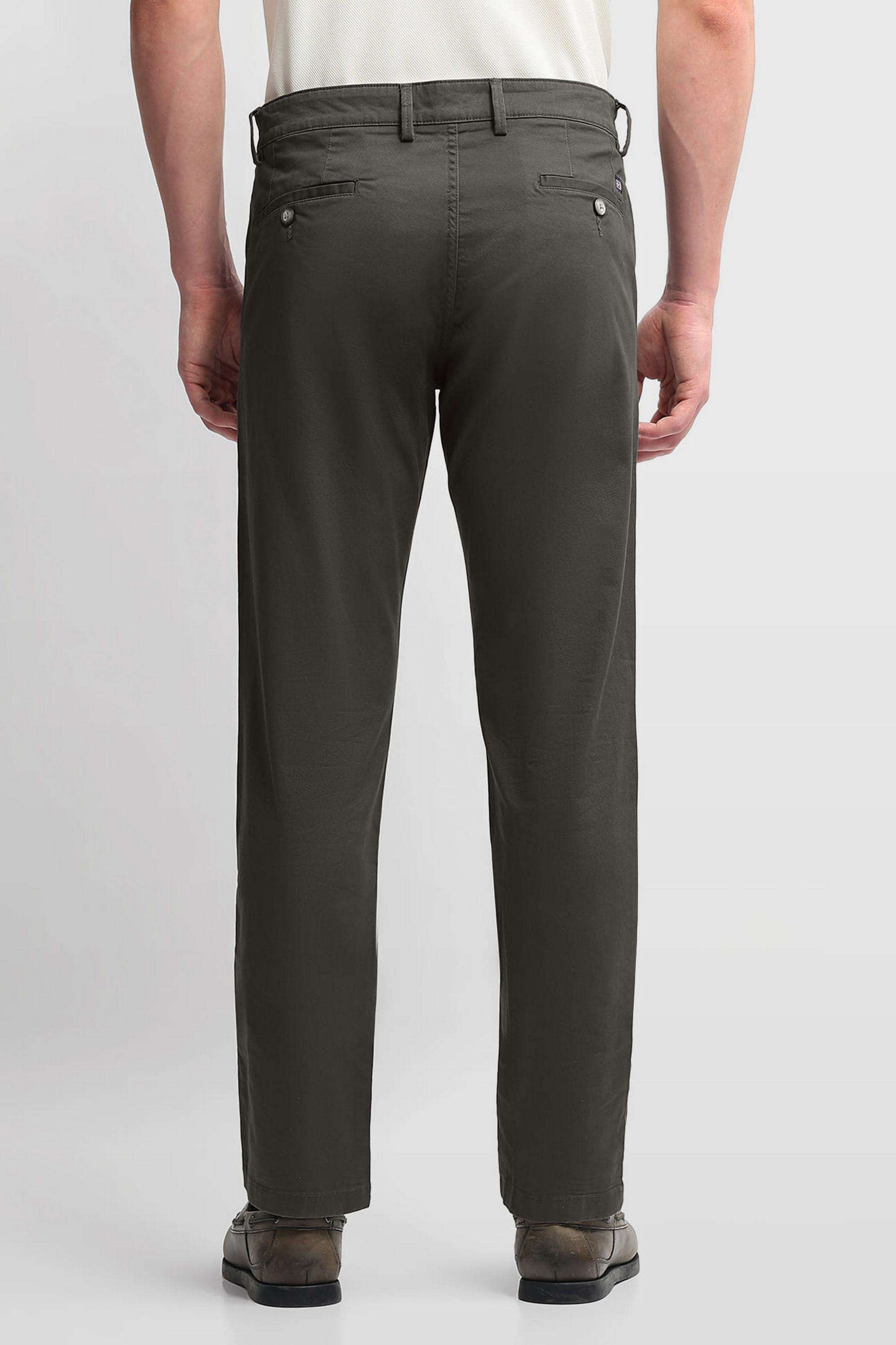 Solid-Cotton-Regular-Fit-Men-s-Casual-Trousers