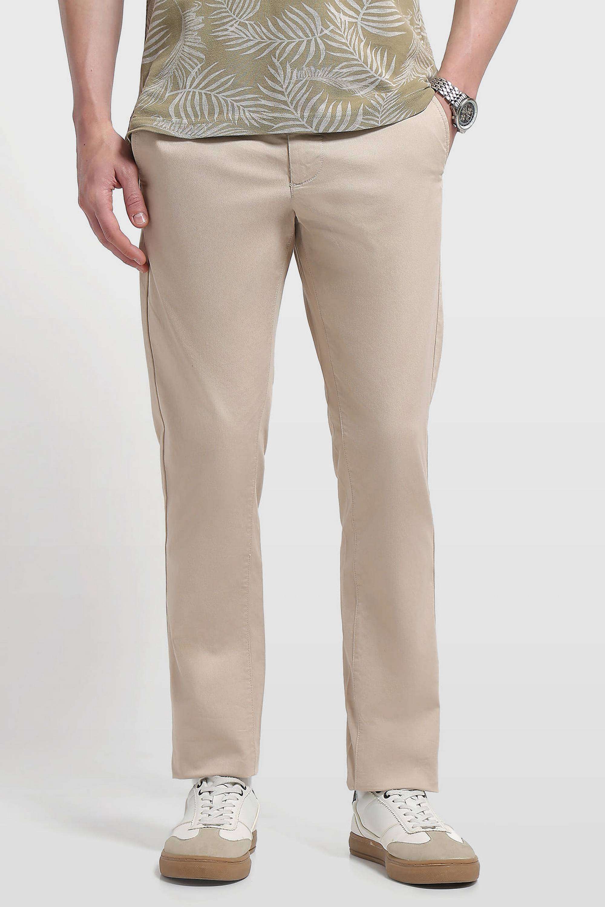 Solid-Cotton-Slim-Fit-Men-s-Trousers