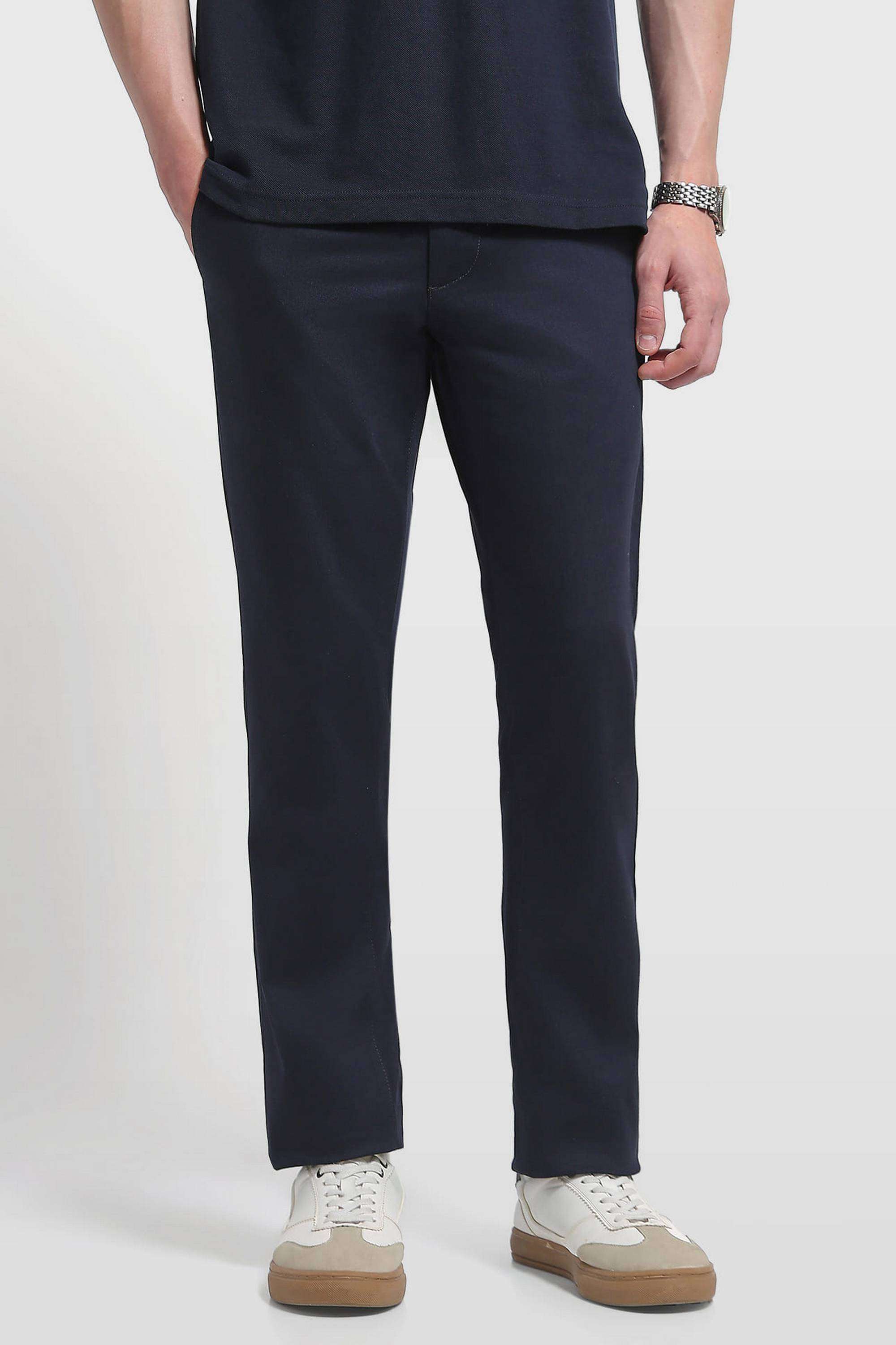 Solid-Cotton-Slim-Fit-Men-s-Trousers