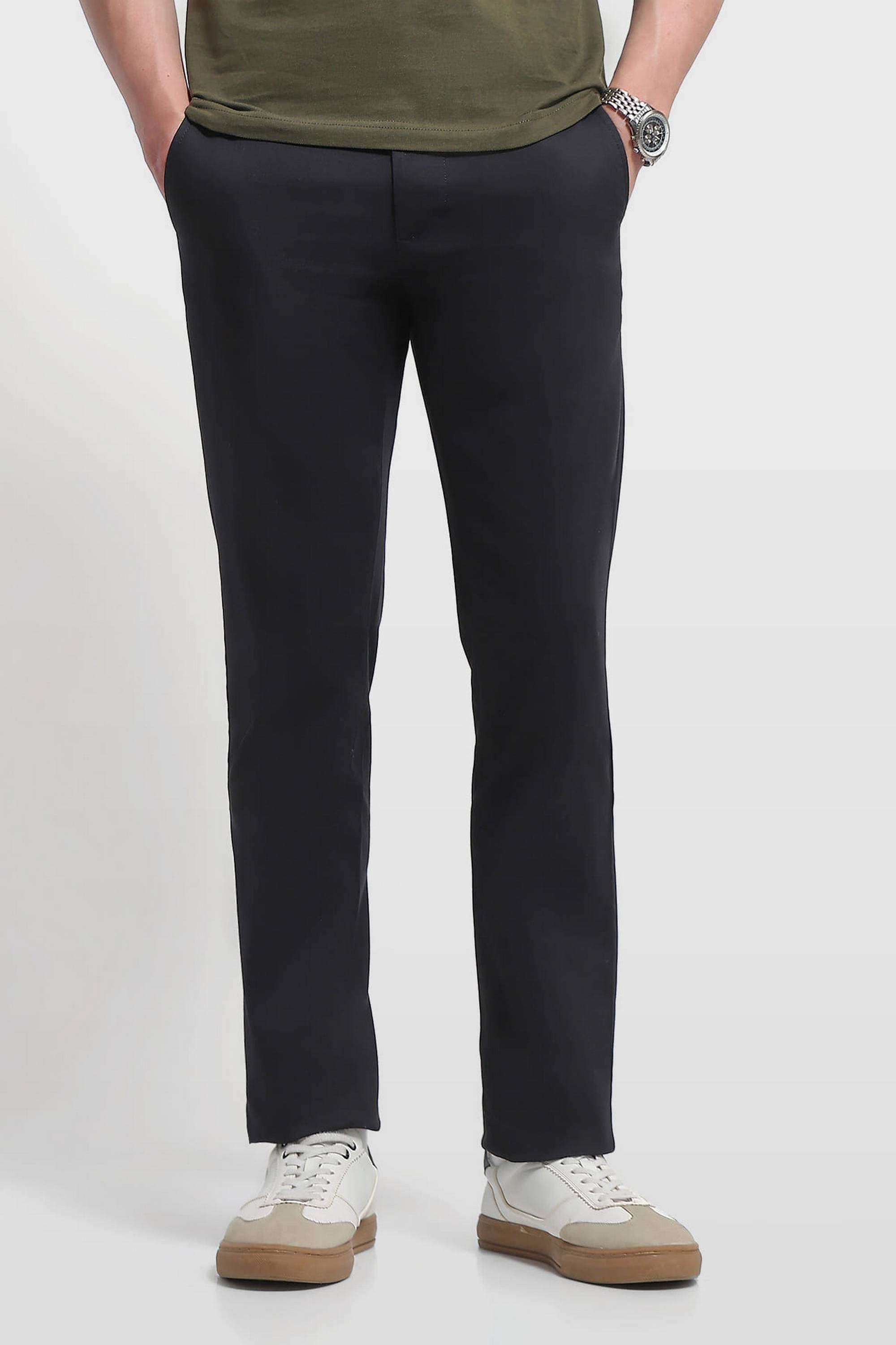 Solid-Cotton-Slim-Fit-Men-s-Trousers