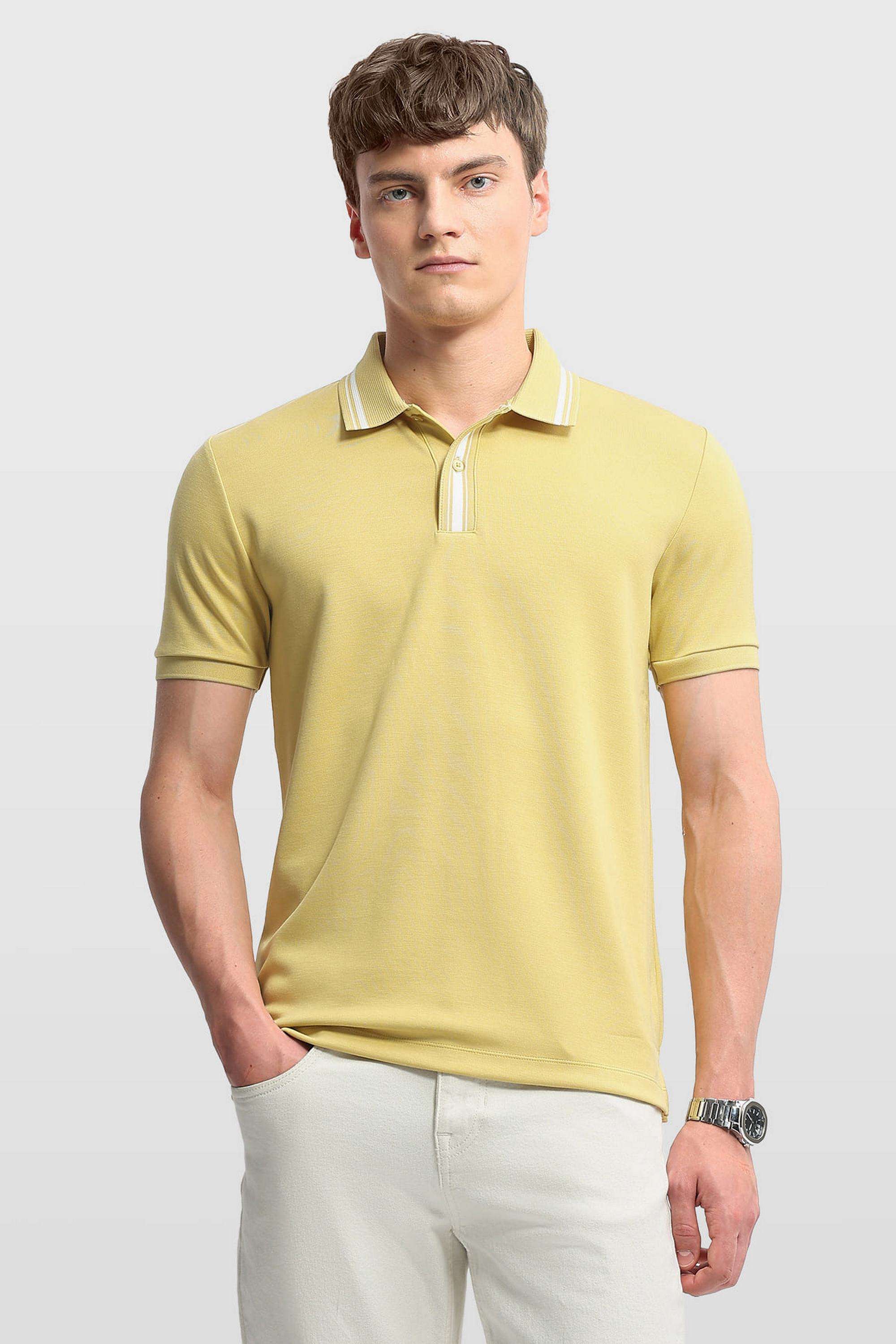 Solid-Rayon-Polo-Men-s-T-Shirt