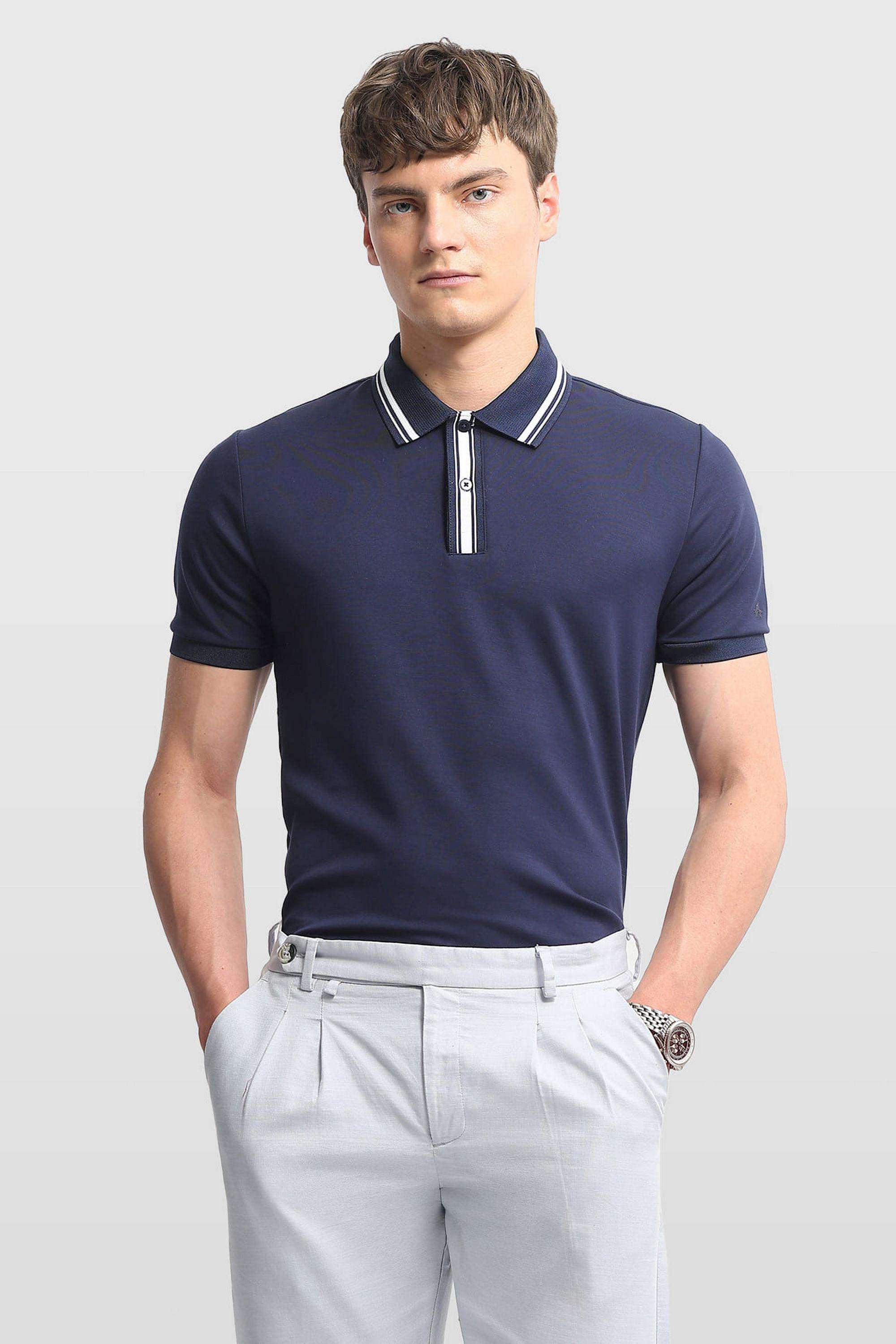 Solid-Rayon-Polo-Men-s-T-Shirt