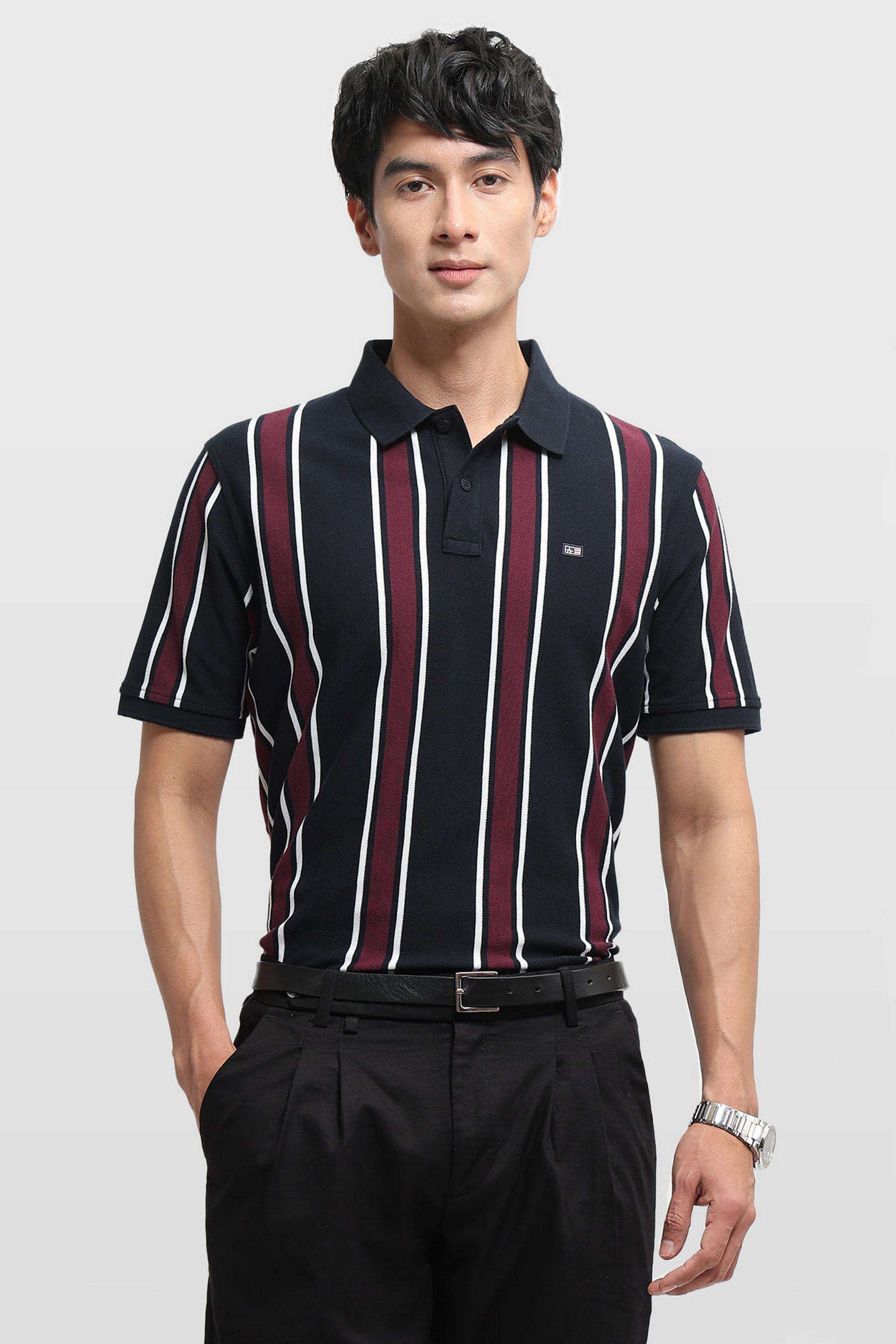 Stripes-Cotton-Polo-Men-s-T-Shirt