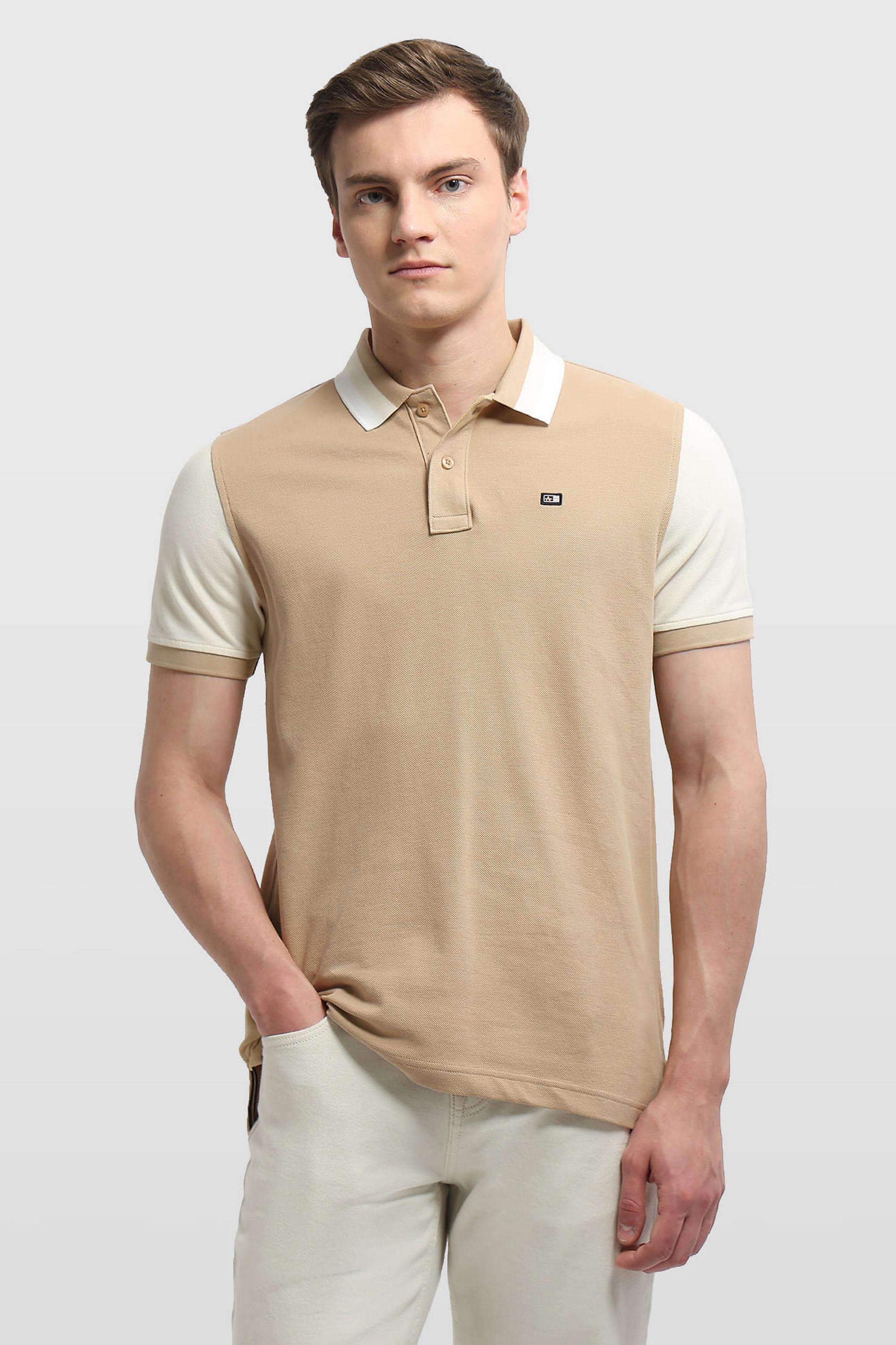 Color-Block-Cotton-Polo-Men-s-T-Shirt