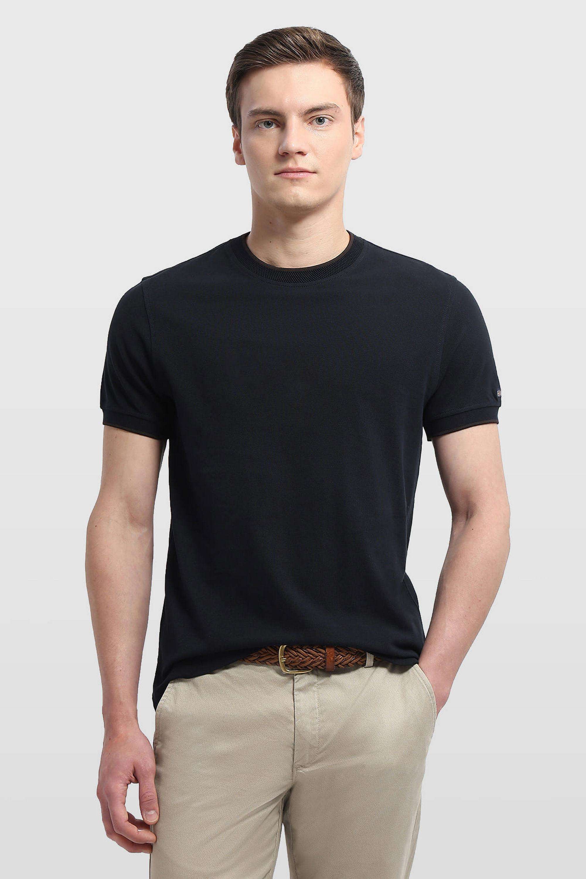 Solid-Cotton-Round-Neck-Men-s-T-Shirt