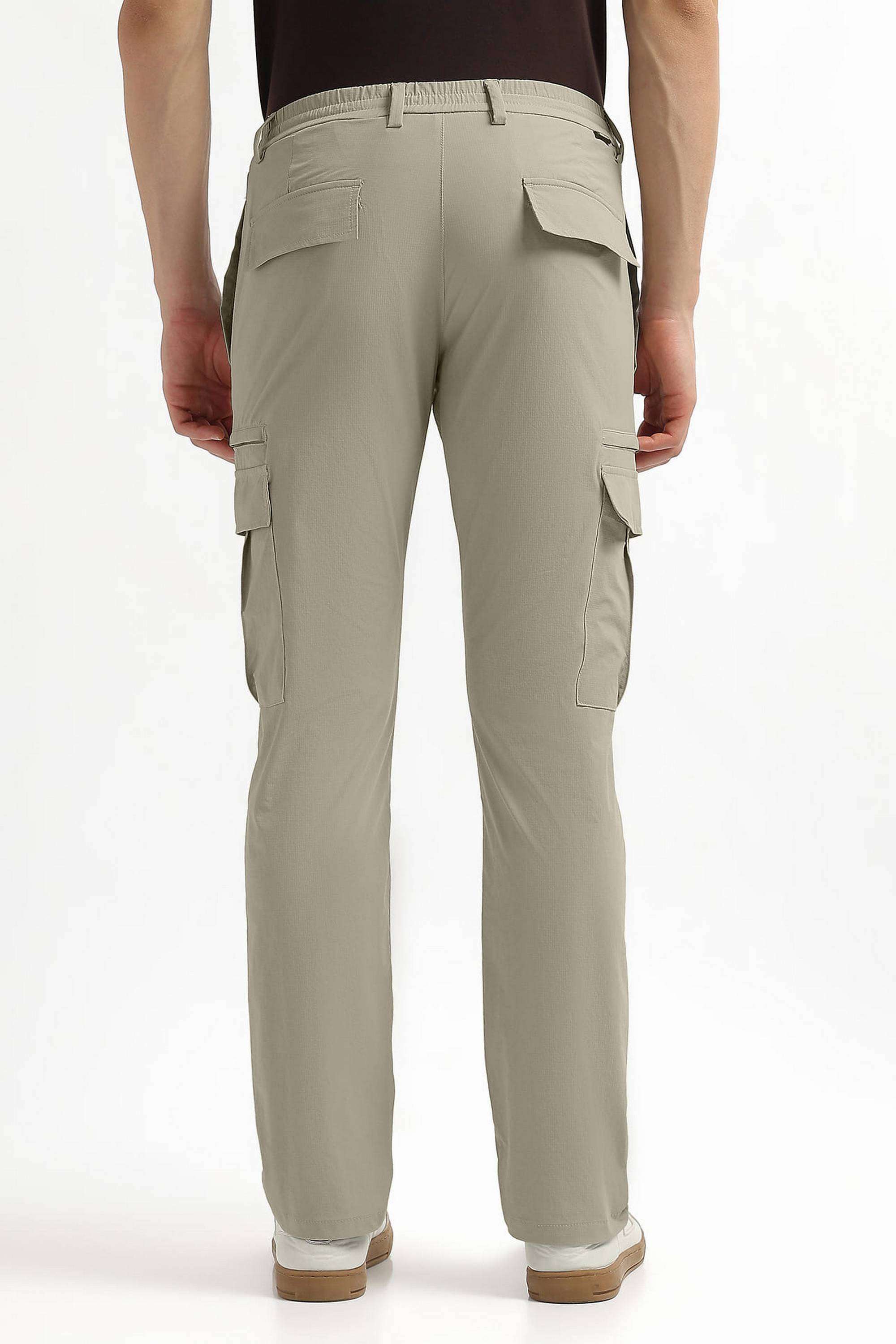 Solid-Nylon-Regular-Fit-Men-s-Trousers