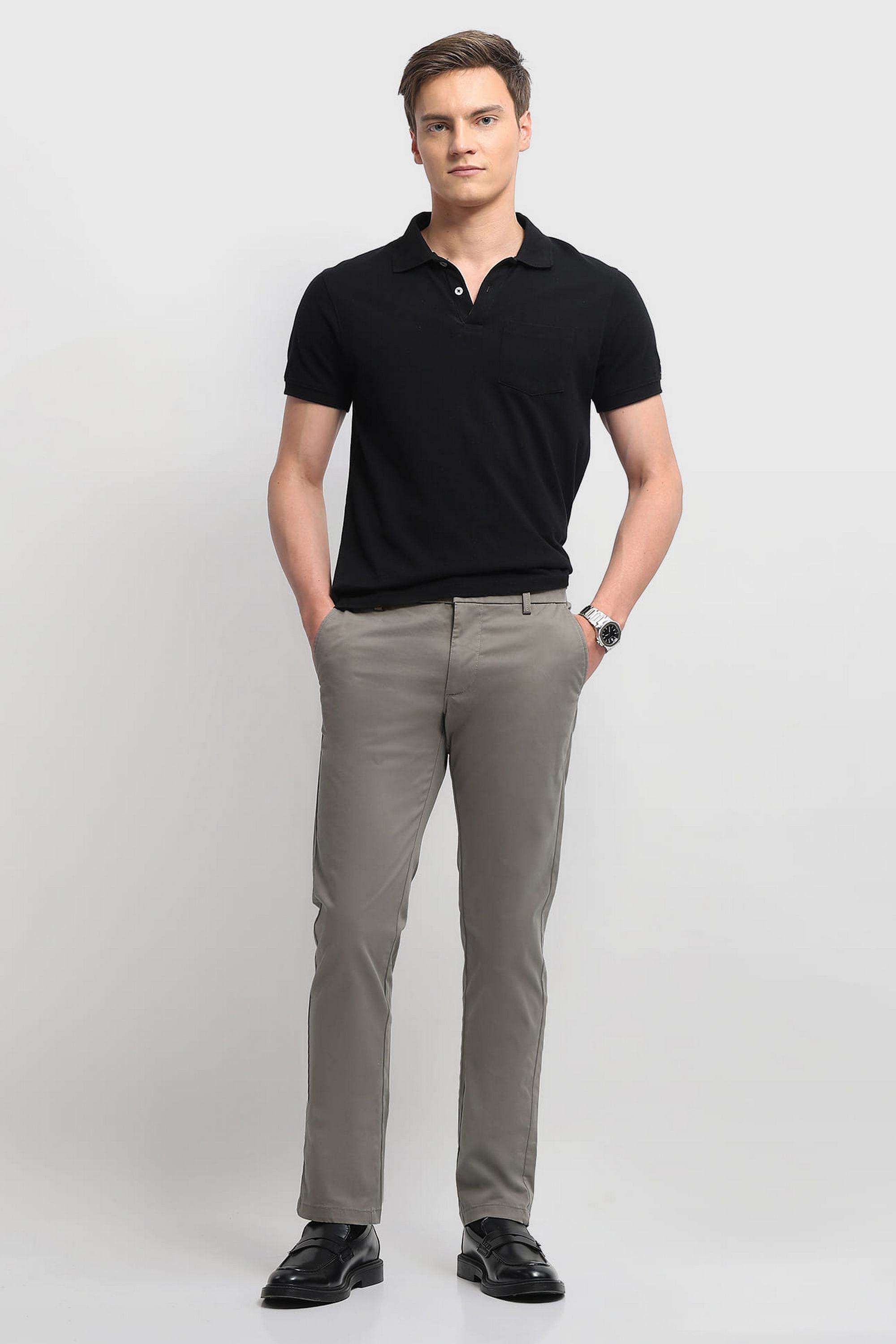 Solid-Cotton-Slim-Fit-Men-s-Casual-Trousers