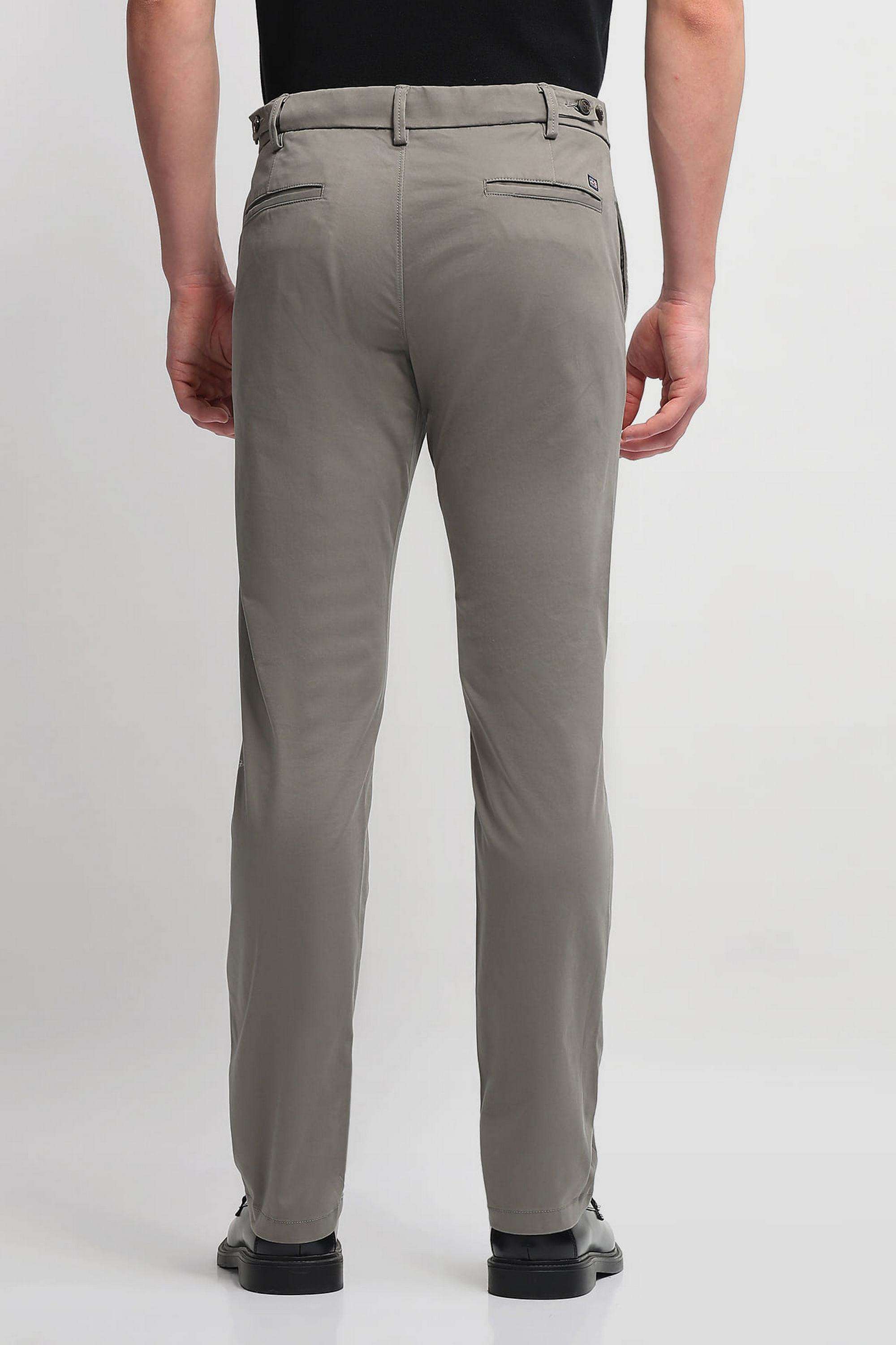 Solid-Cotton-Slim-Fit-Men-s-Casual-Trousers