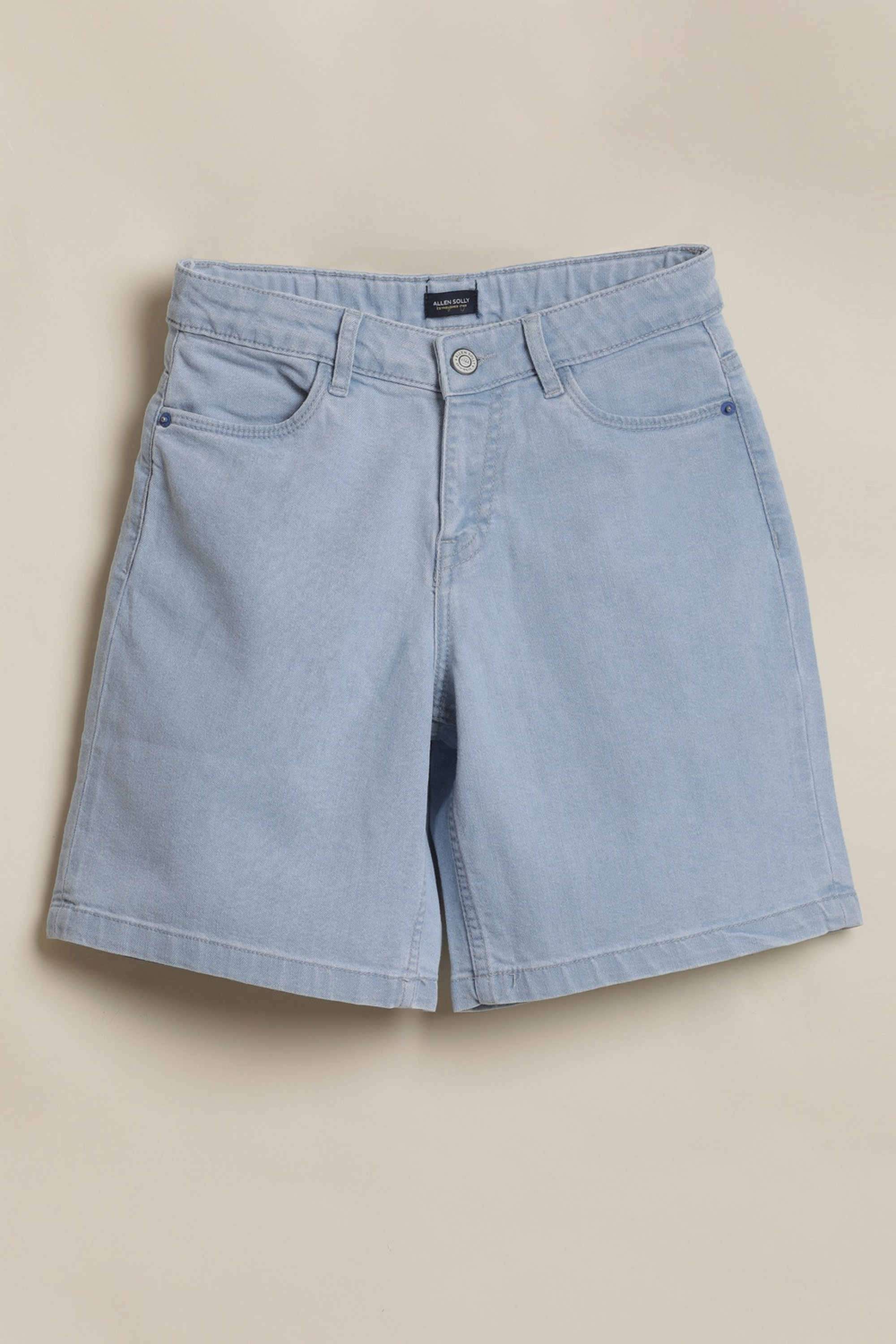 Solid-Polyester-Regular-Fit-Boys-Shorts