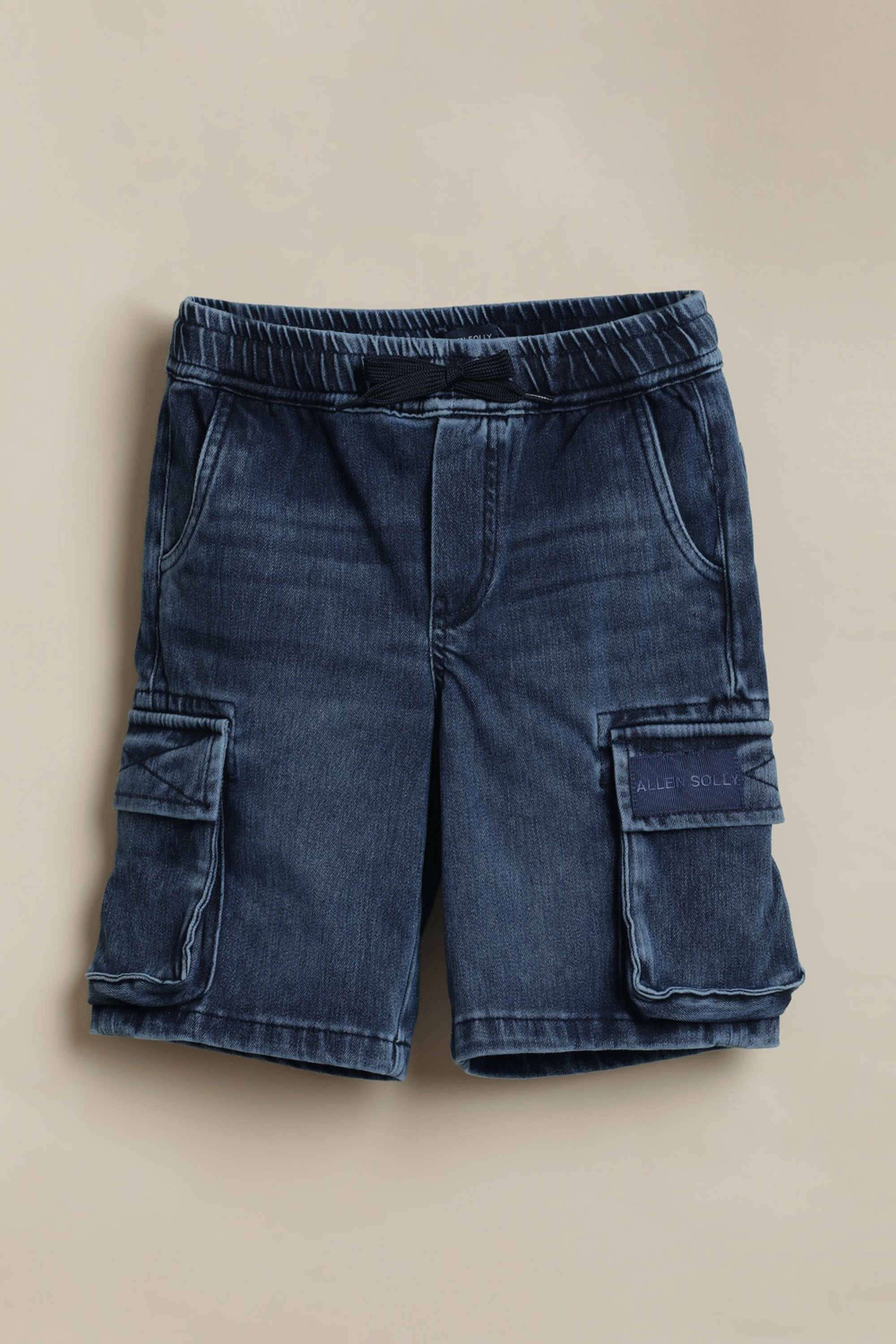 Solid-Poly-Cotton-Straight-Fit-Boys-Shorts