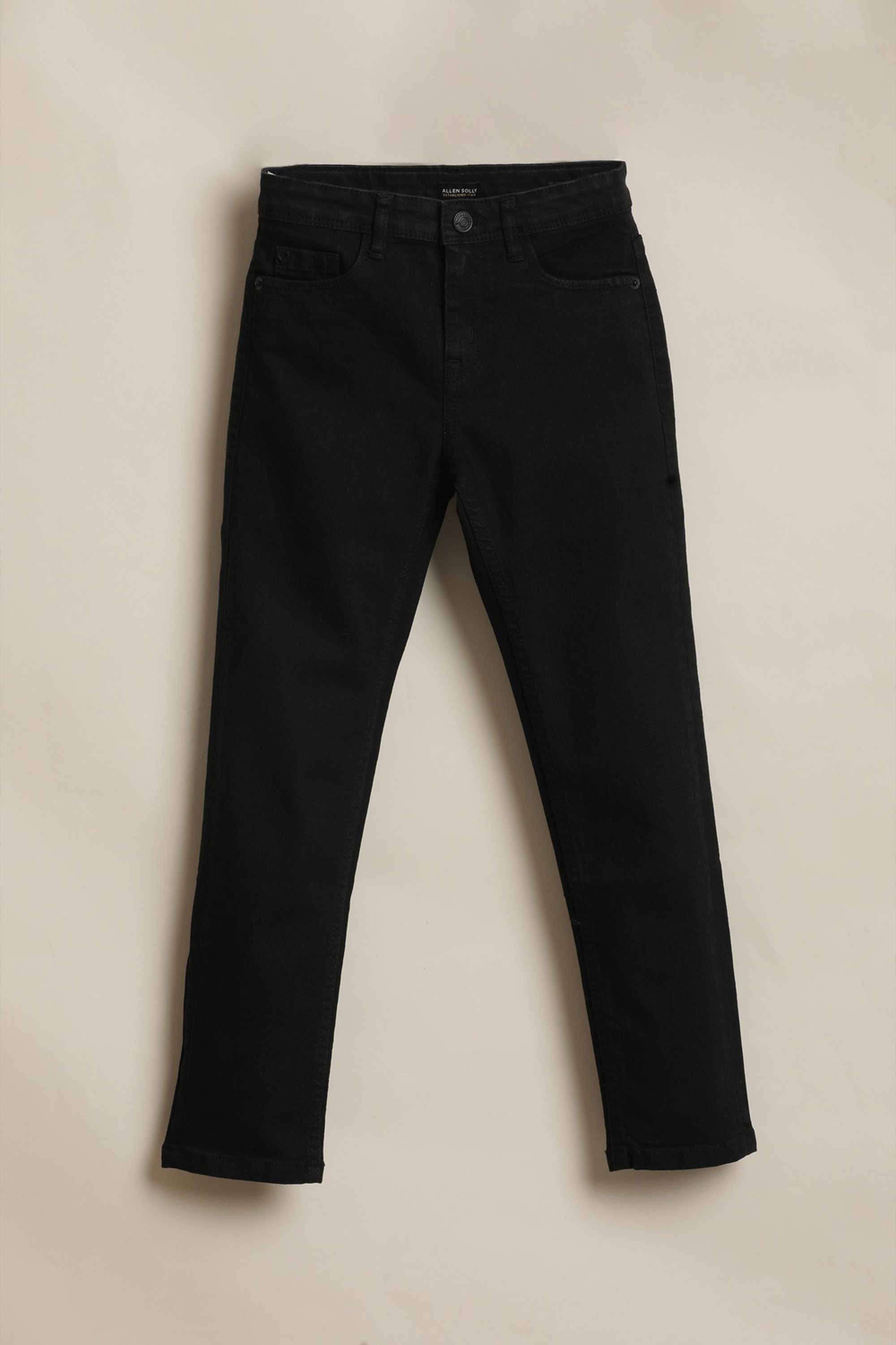Solid-Poly-Cotton-Slim-Fit-Boys-Jeans