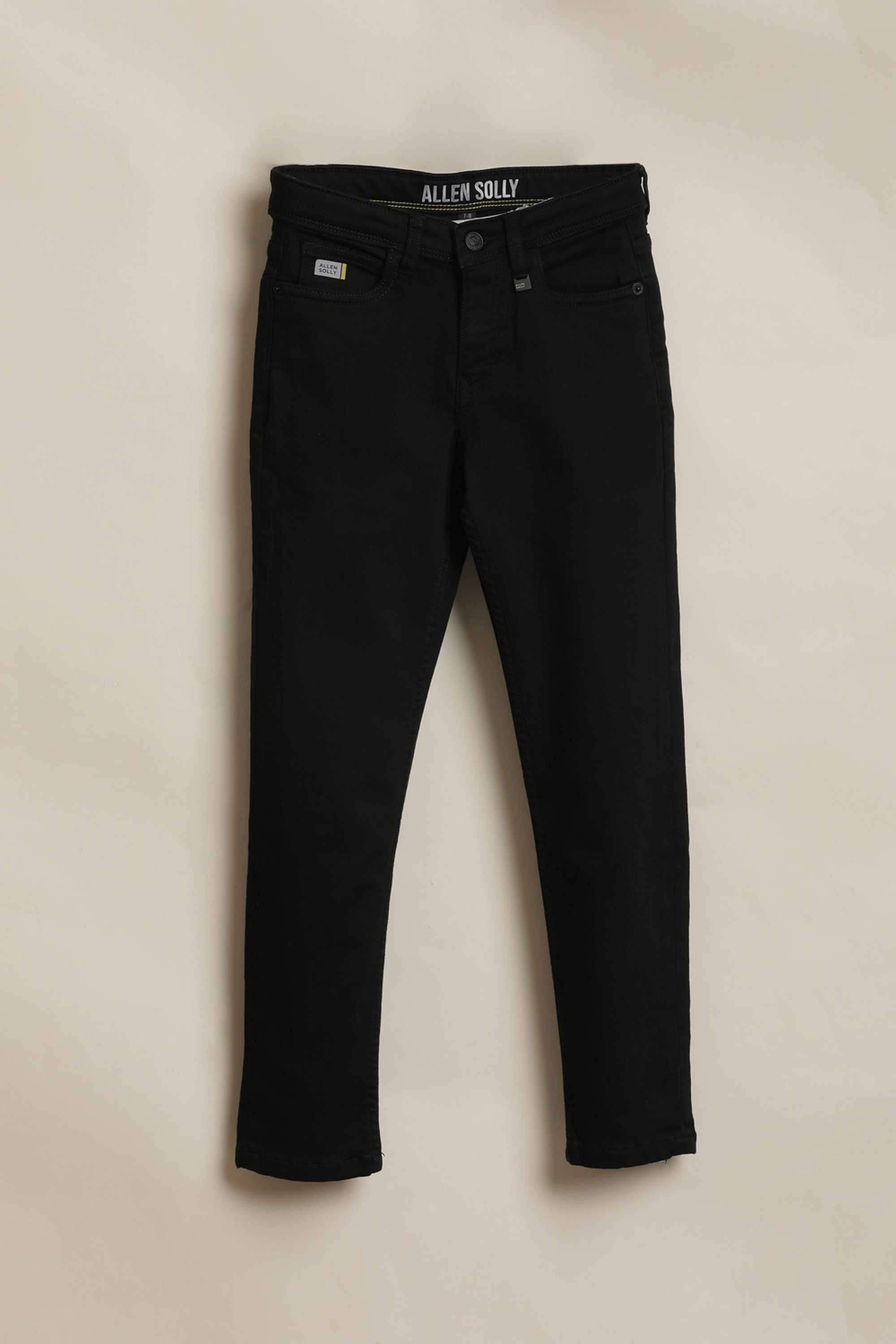 Solid-Poly-Cotton-Slim-Fit-Boys-Jeans