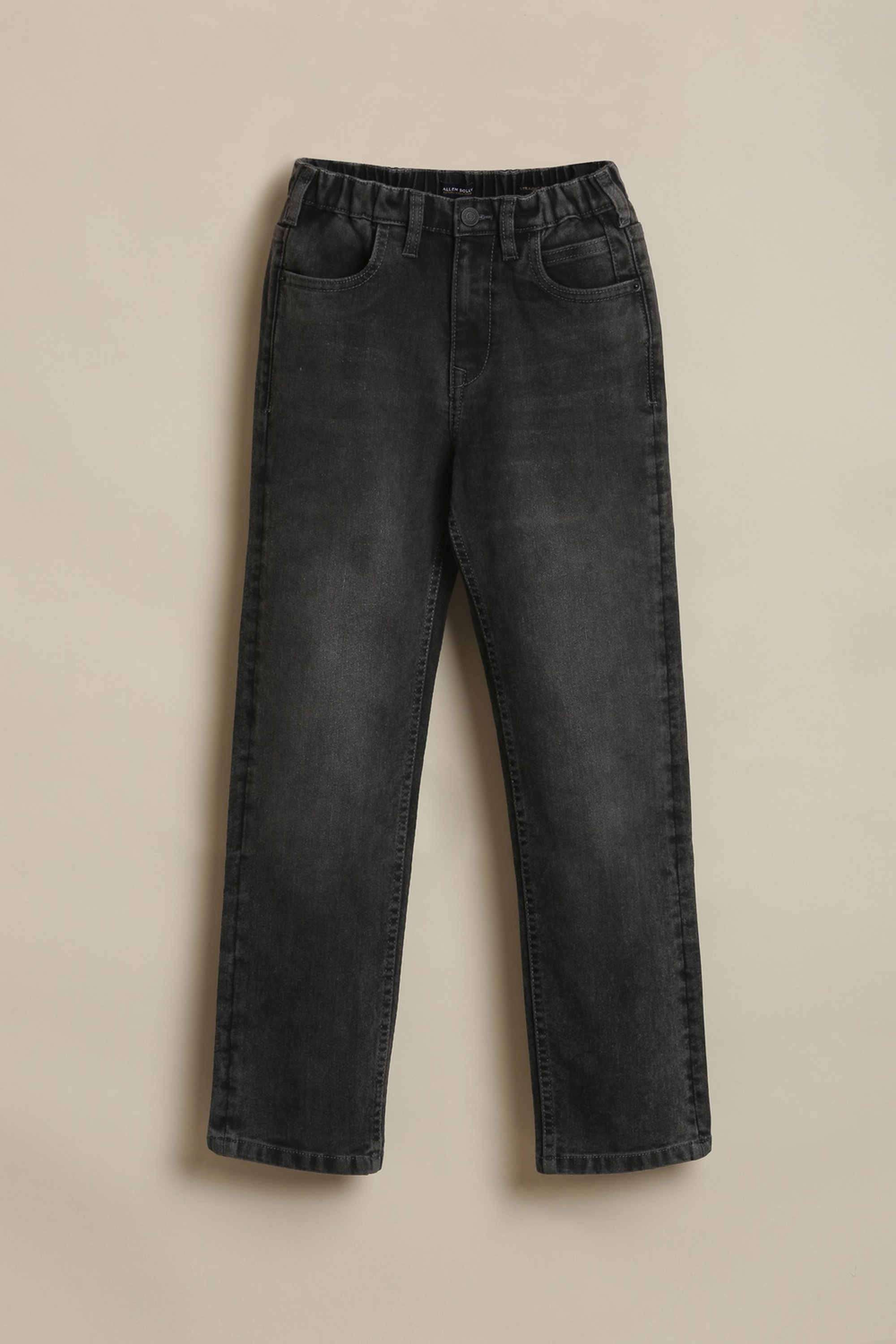Solid-Poly-Cotton-Straight-Fit-Boys-Jeans