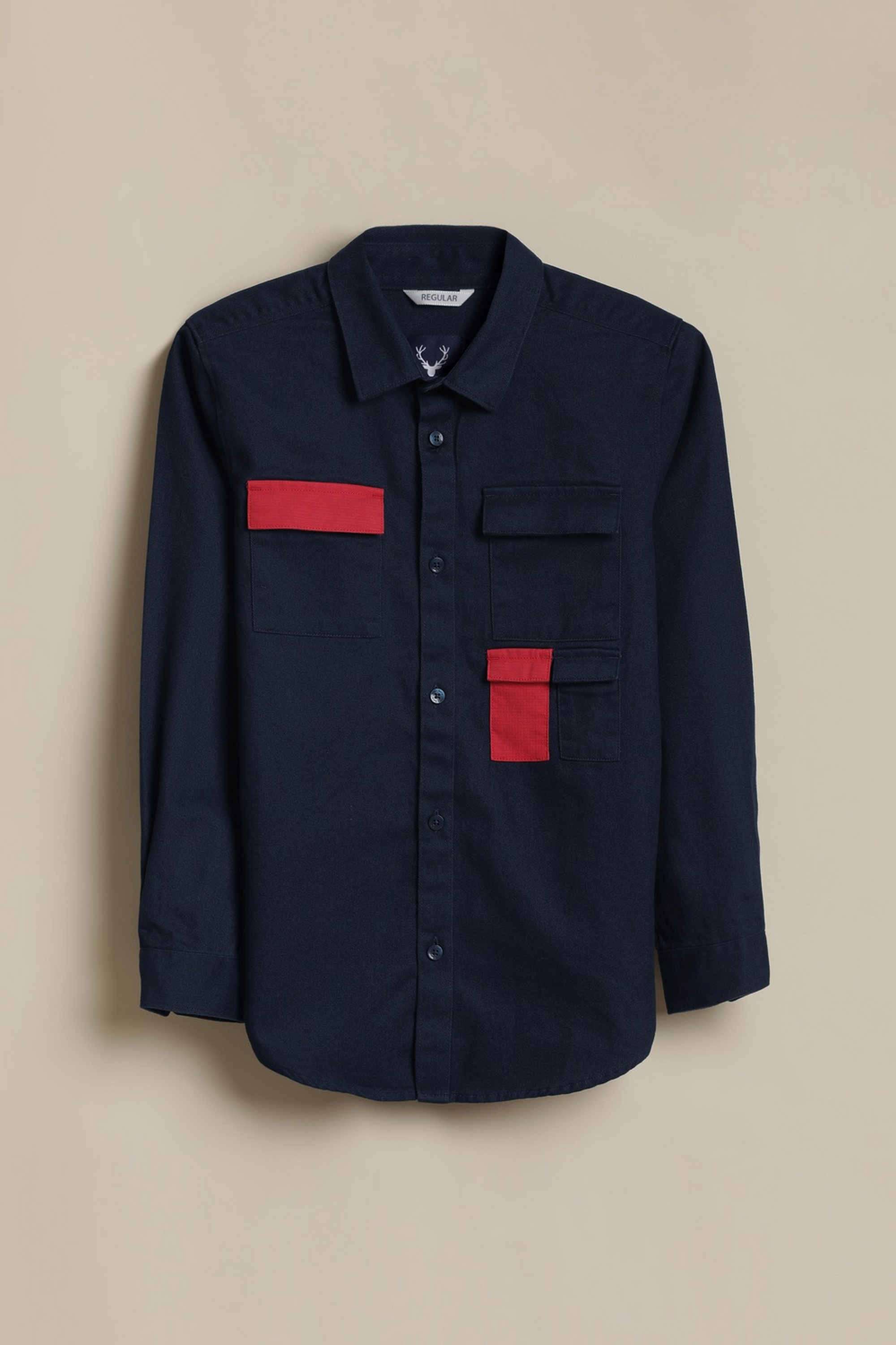 Solid-Cotton-Boys-Casual-Wear-Shirt
