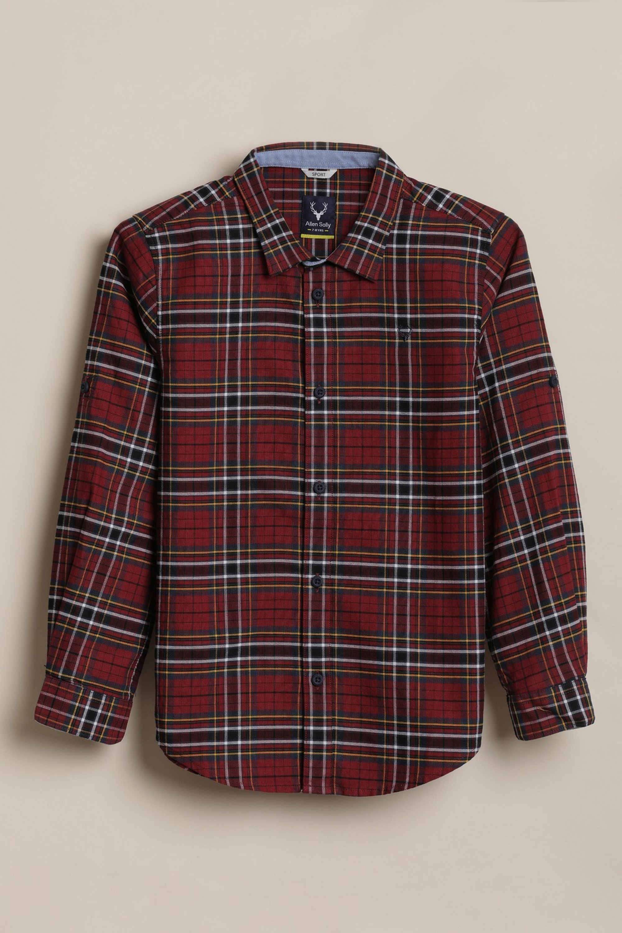 Checks-Cotton-Boys-Casual-Wear-Shirt