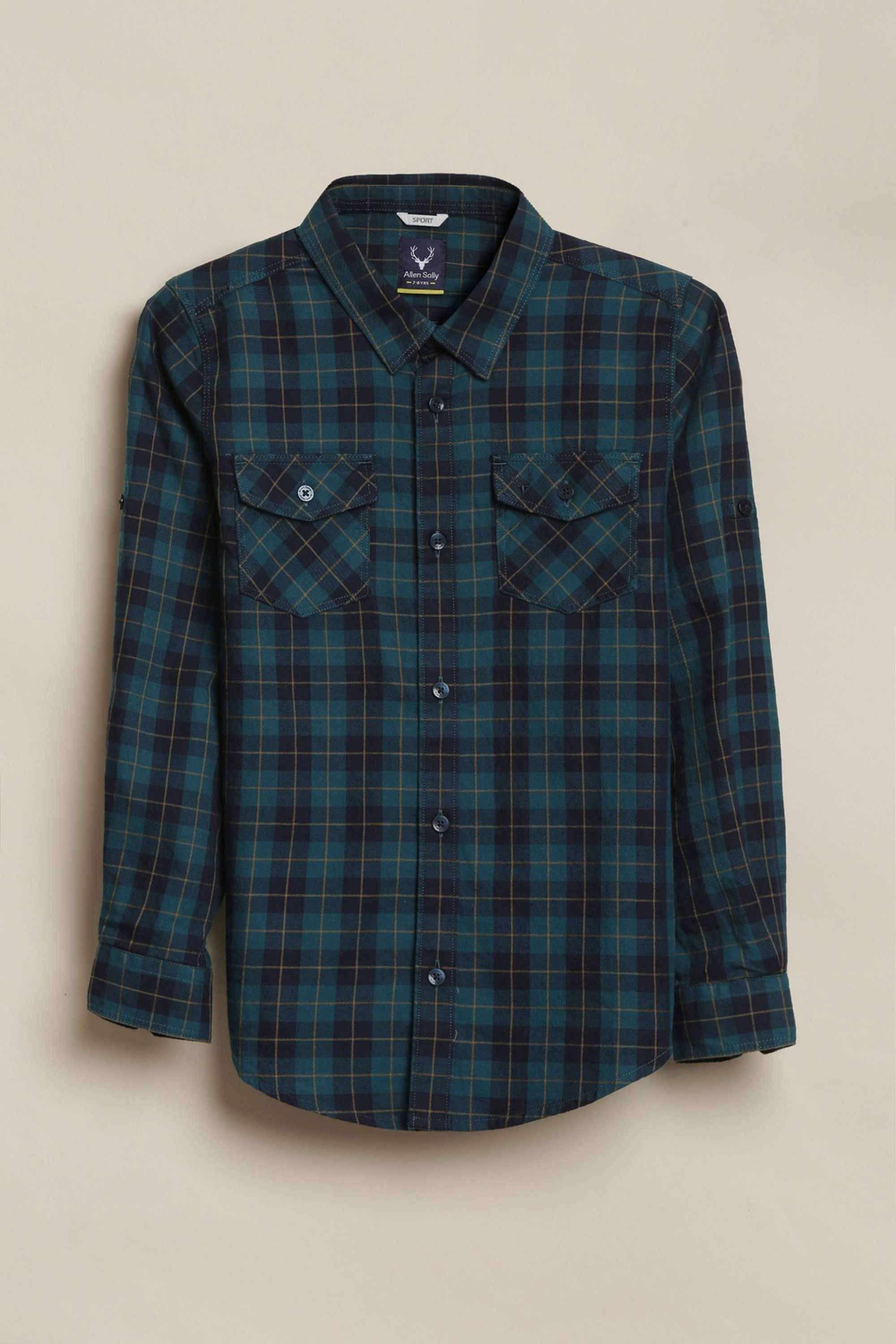 Checks-Cotton-Boys-Casual-Wear-Shirt