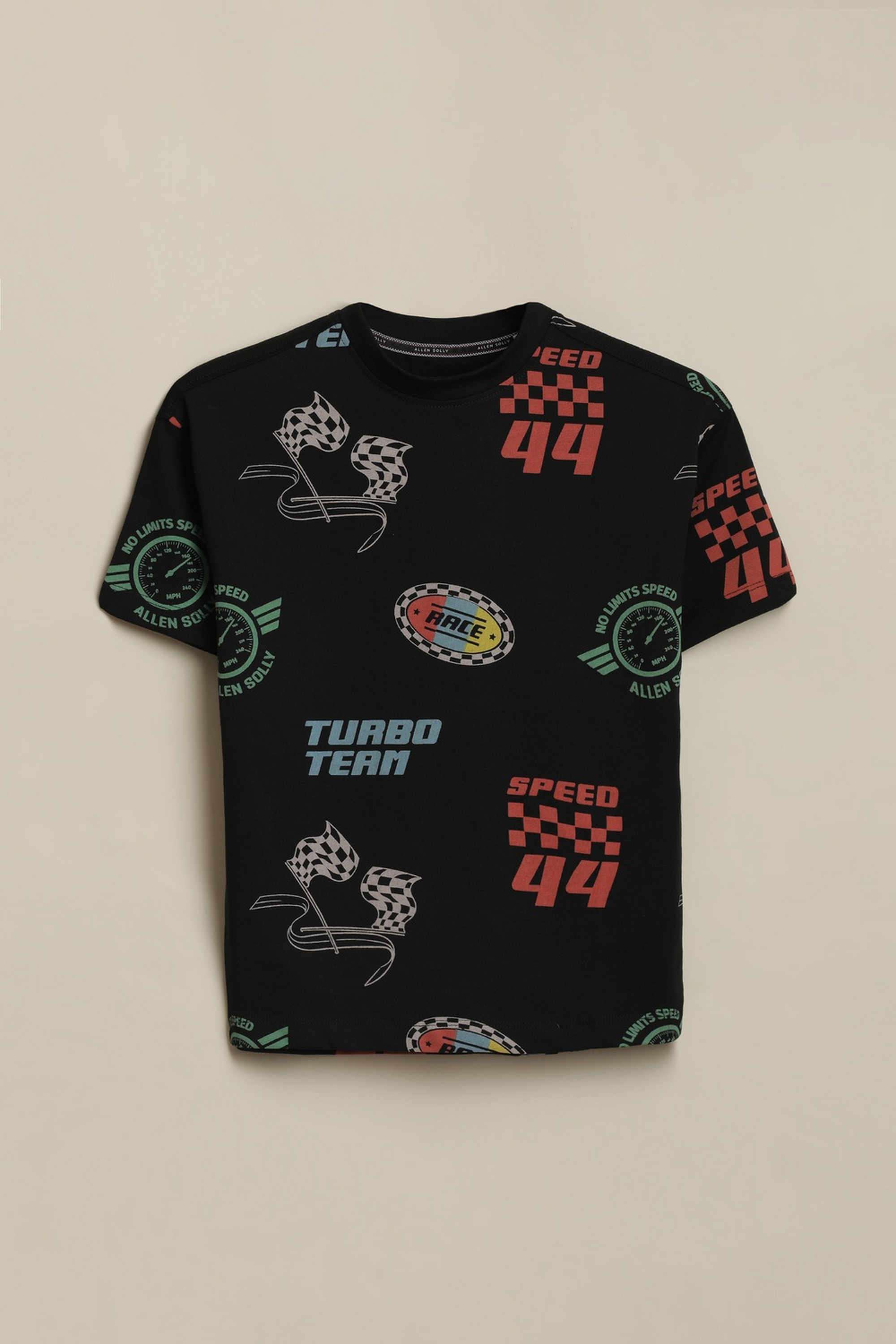 Printed-Cotton-Round-Neck-Boys-T-Shirt