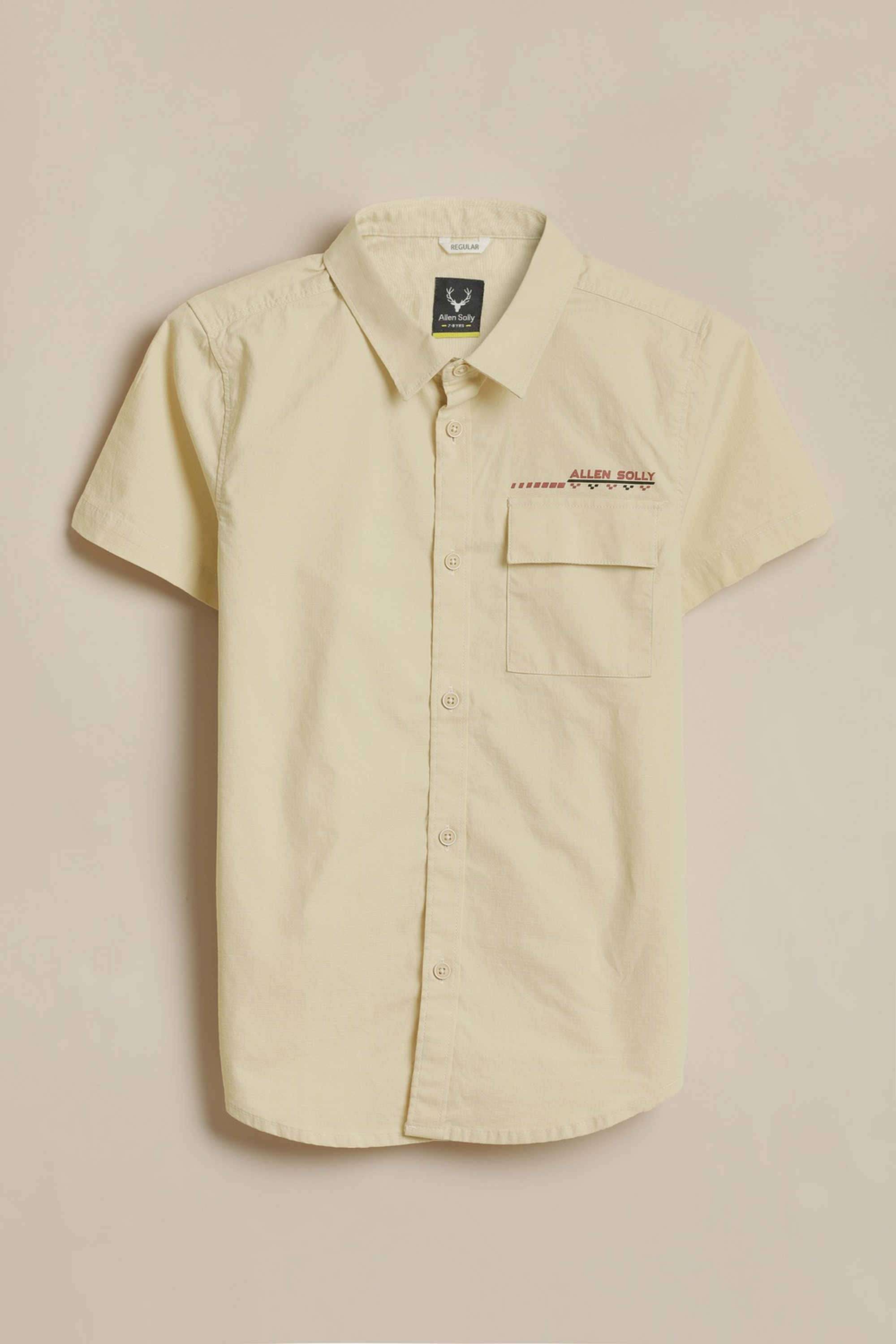 Solid-Cotton-Boys-Casual-Wear-Shirt