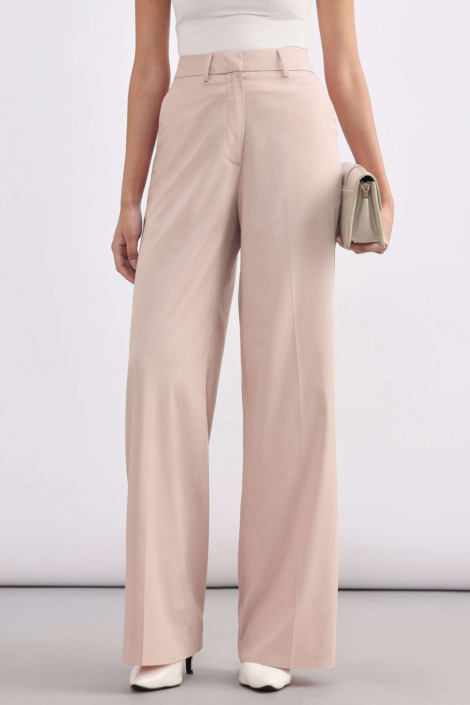 Solid-Regular-Fit-Polyester-Women-s-Formal-Wear-Trousers