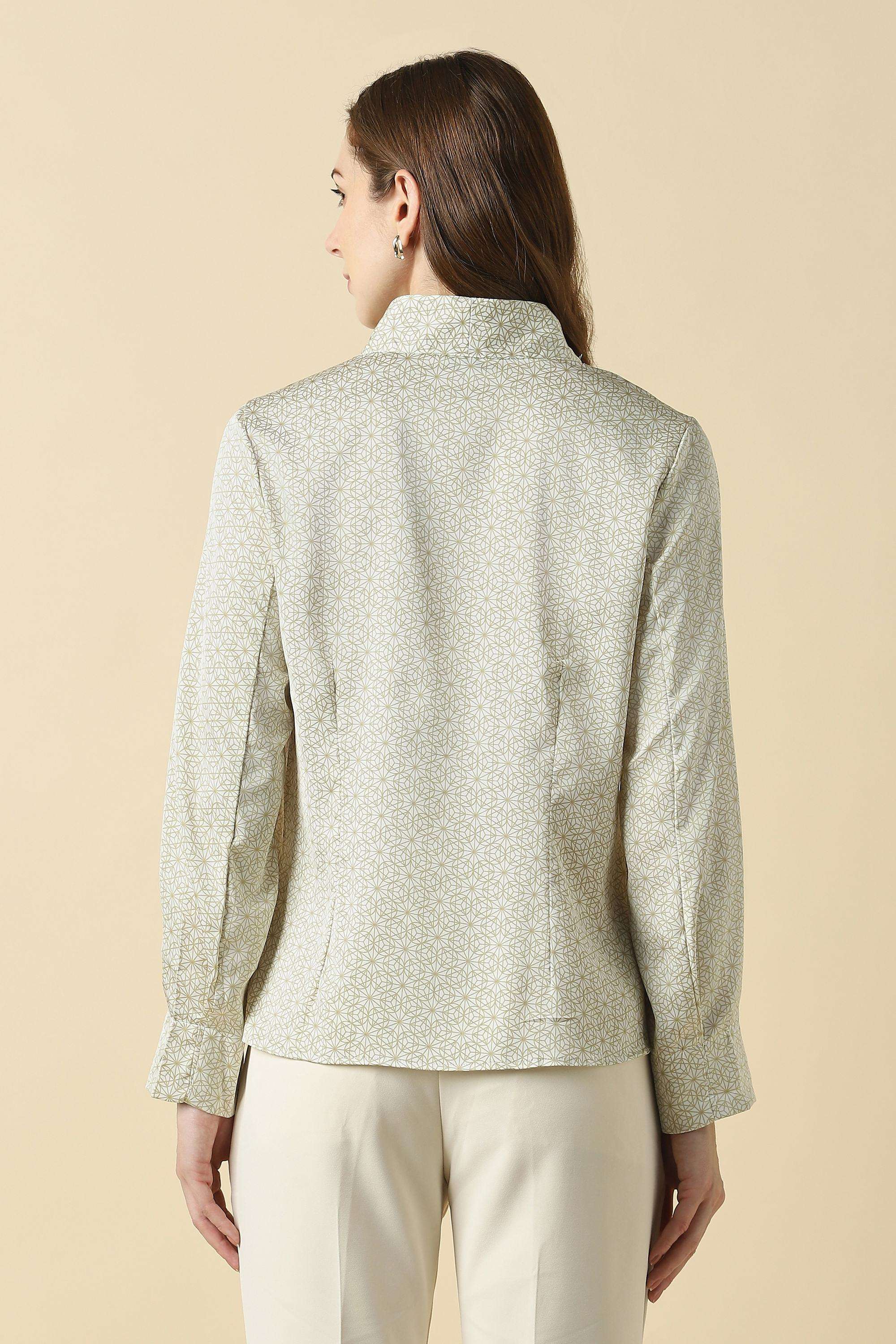 Printed-Polyester-Round-Neck-Women-s-Shirt