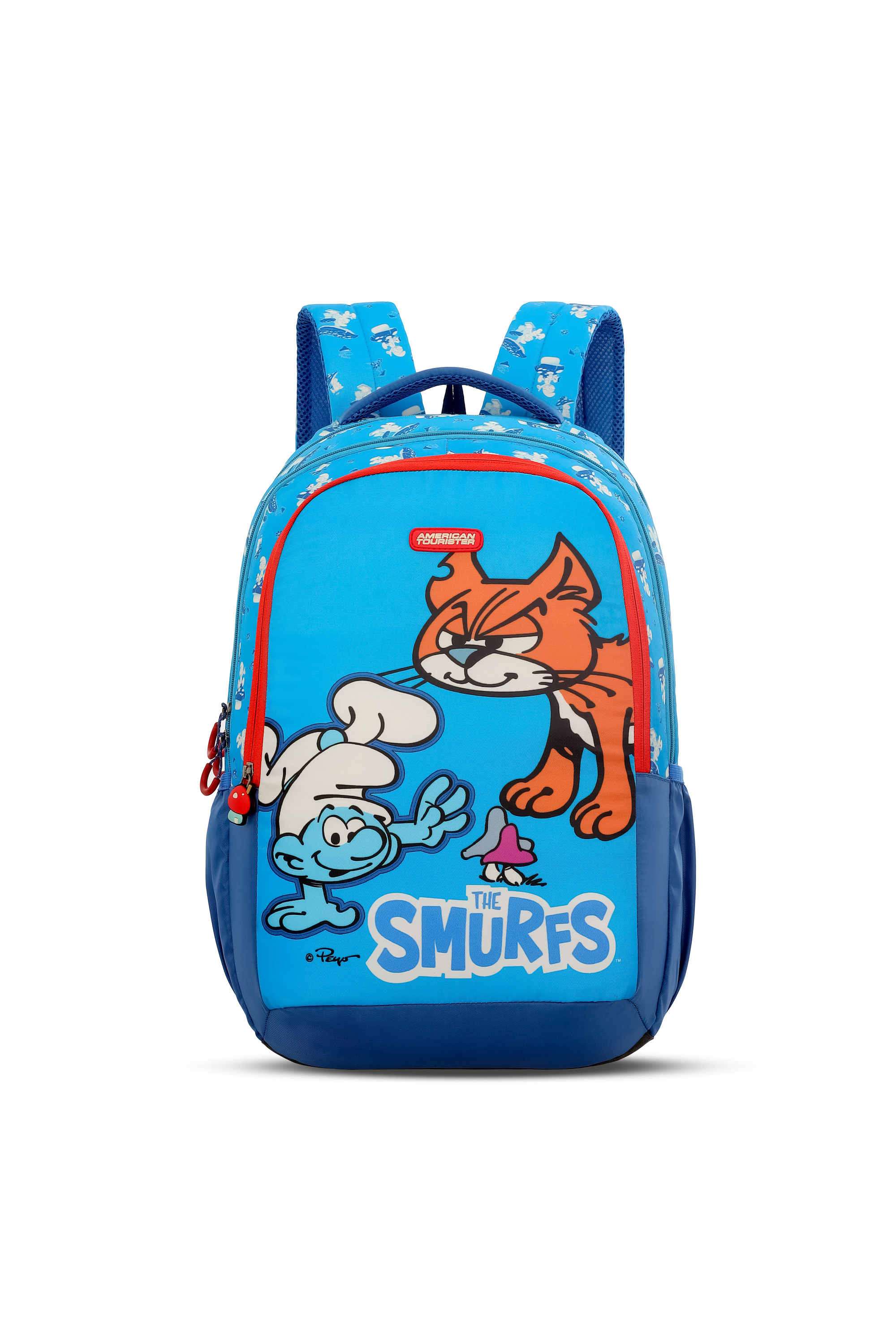 Unisex-SMURFS-Polyester-Backpack