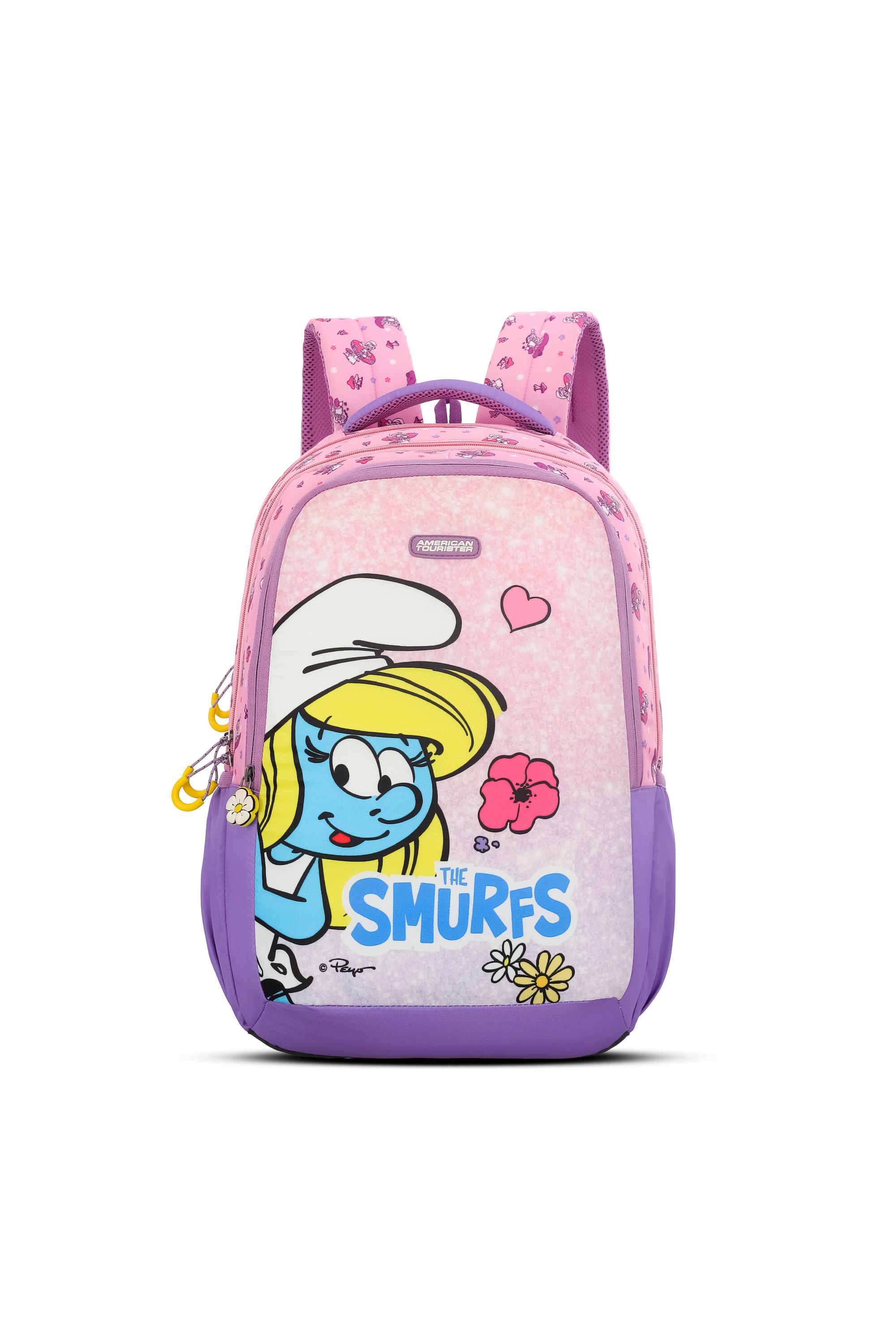 Unisex-SMURFS-Polyester-Backpack