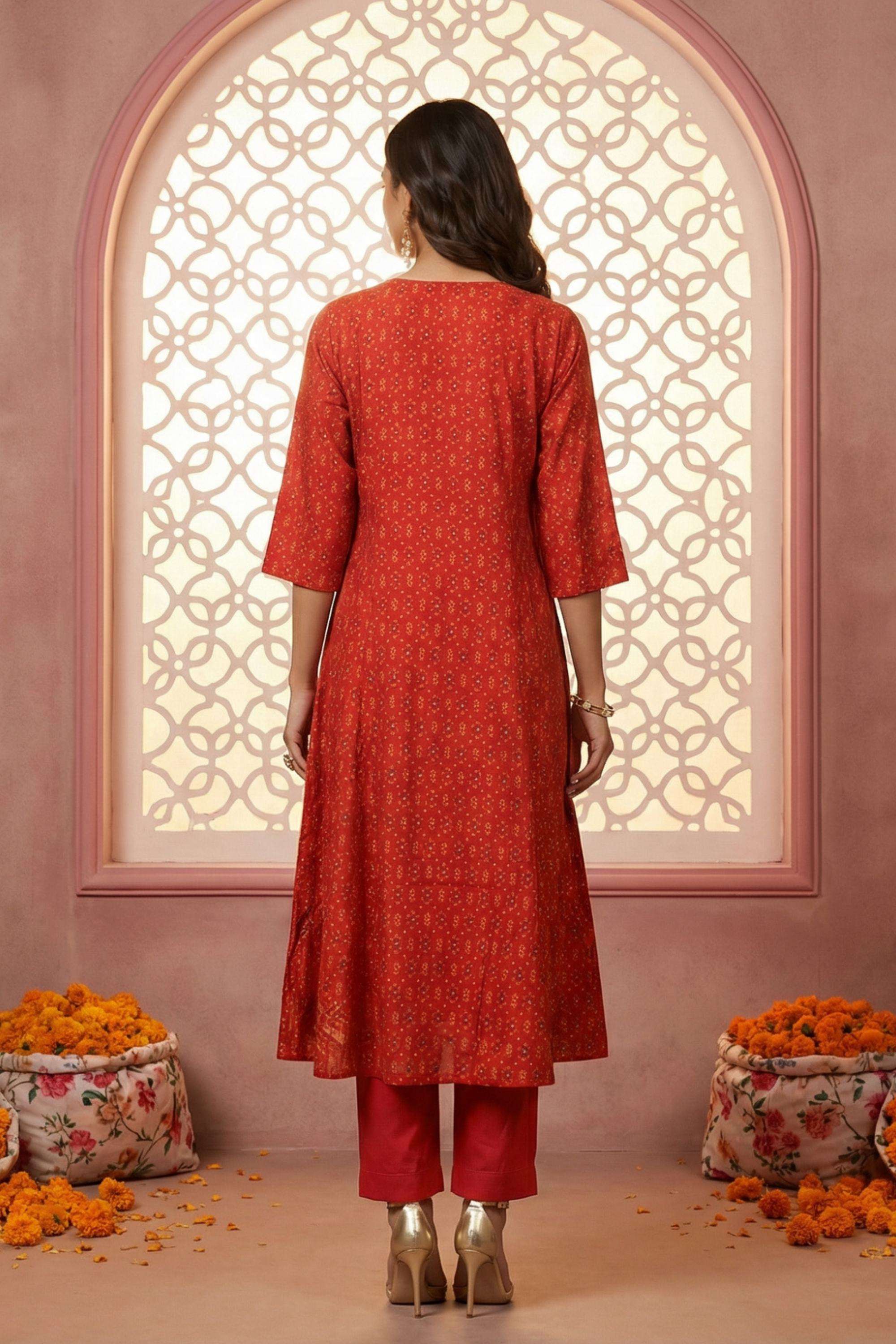 Embroidered-Viscose-Round-Neck-Women-s-Top