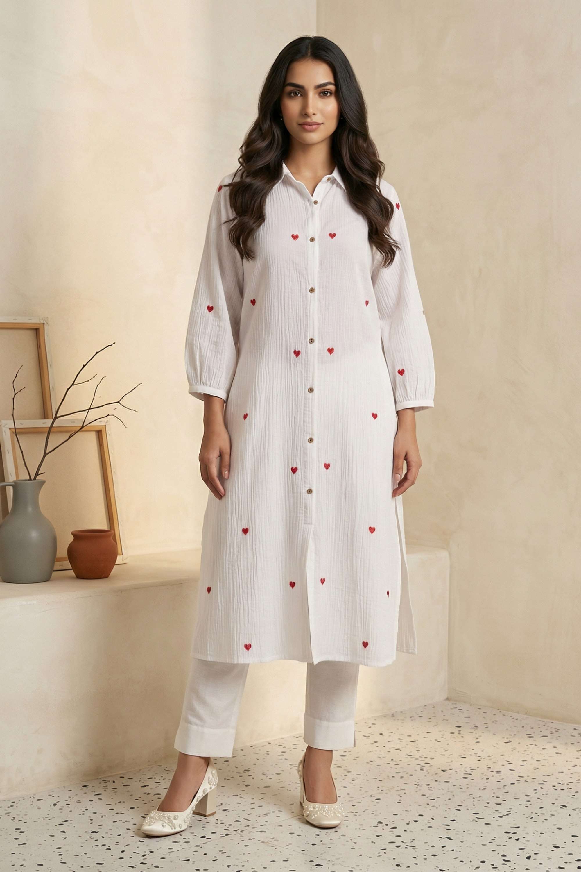 Embroidered-Cotton-Collared-Women-s-Festive-Wear-Kurta