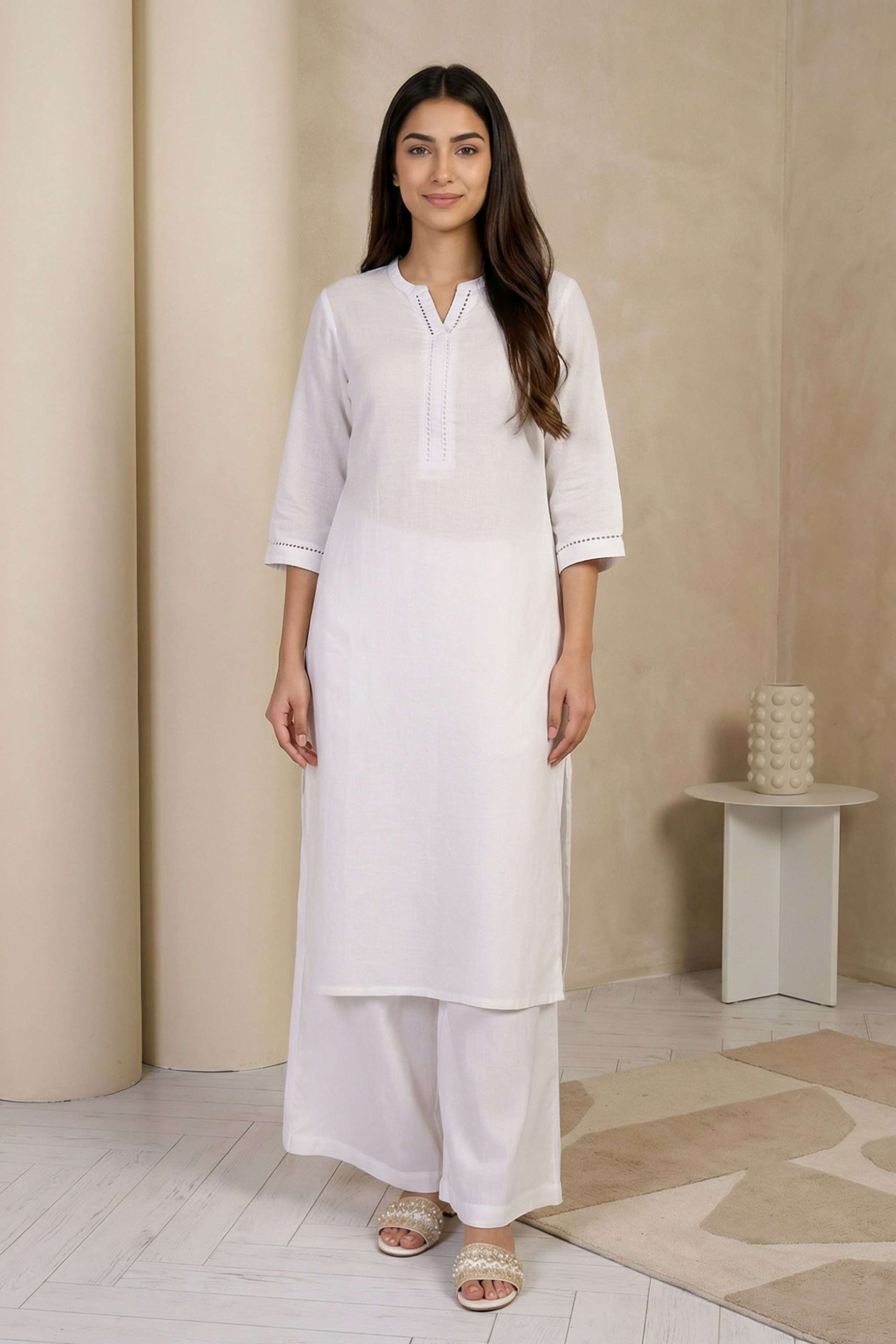 Solid-Viscose-Women-Festive-Wear-Kurta