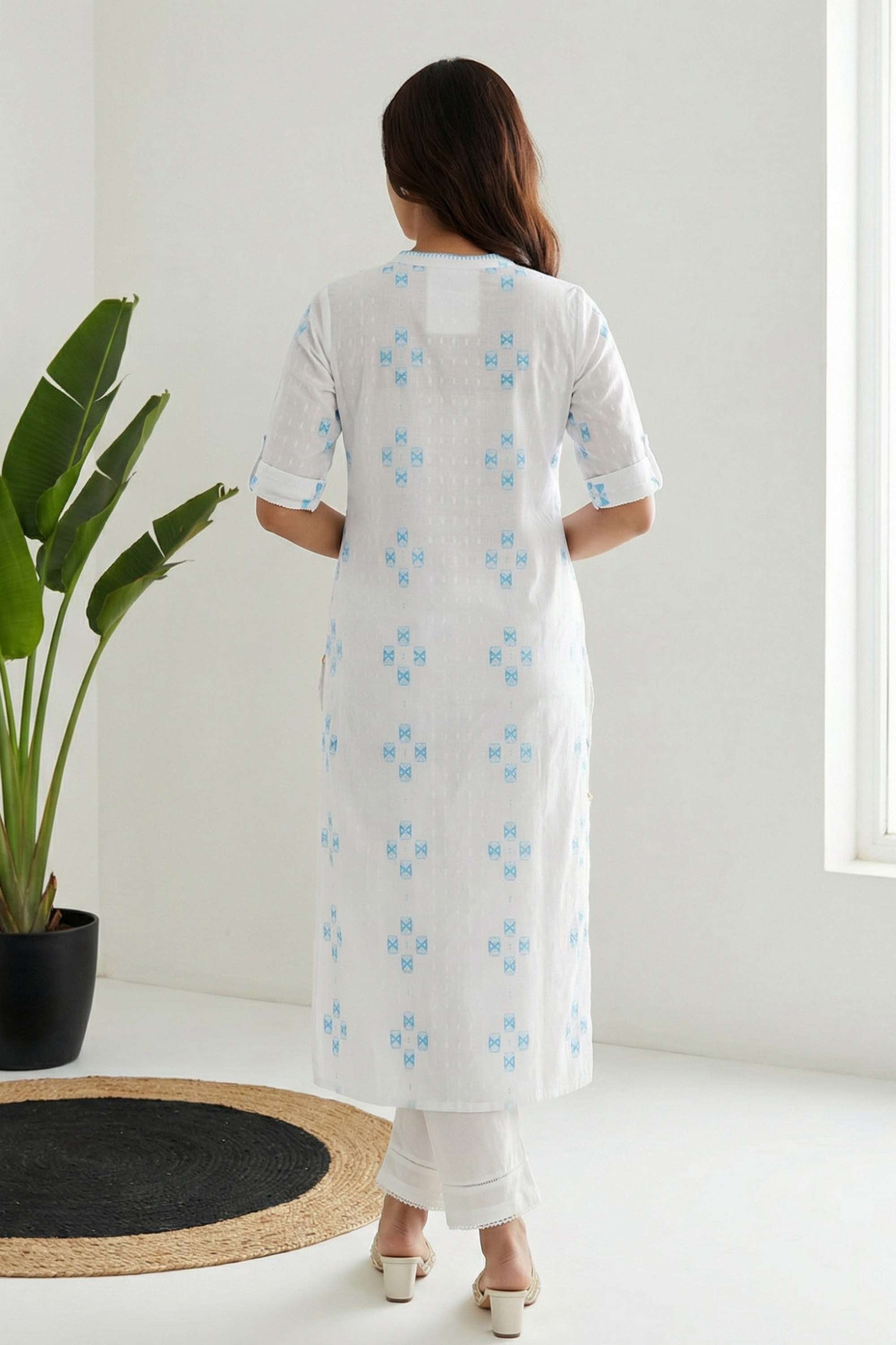 Geometric-Print-Cotton-Women-s-Festive-Wear-Kurta