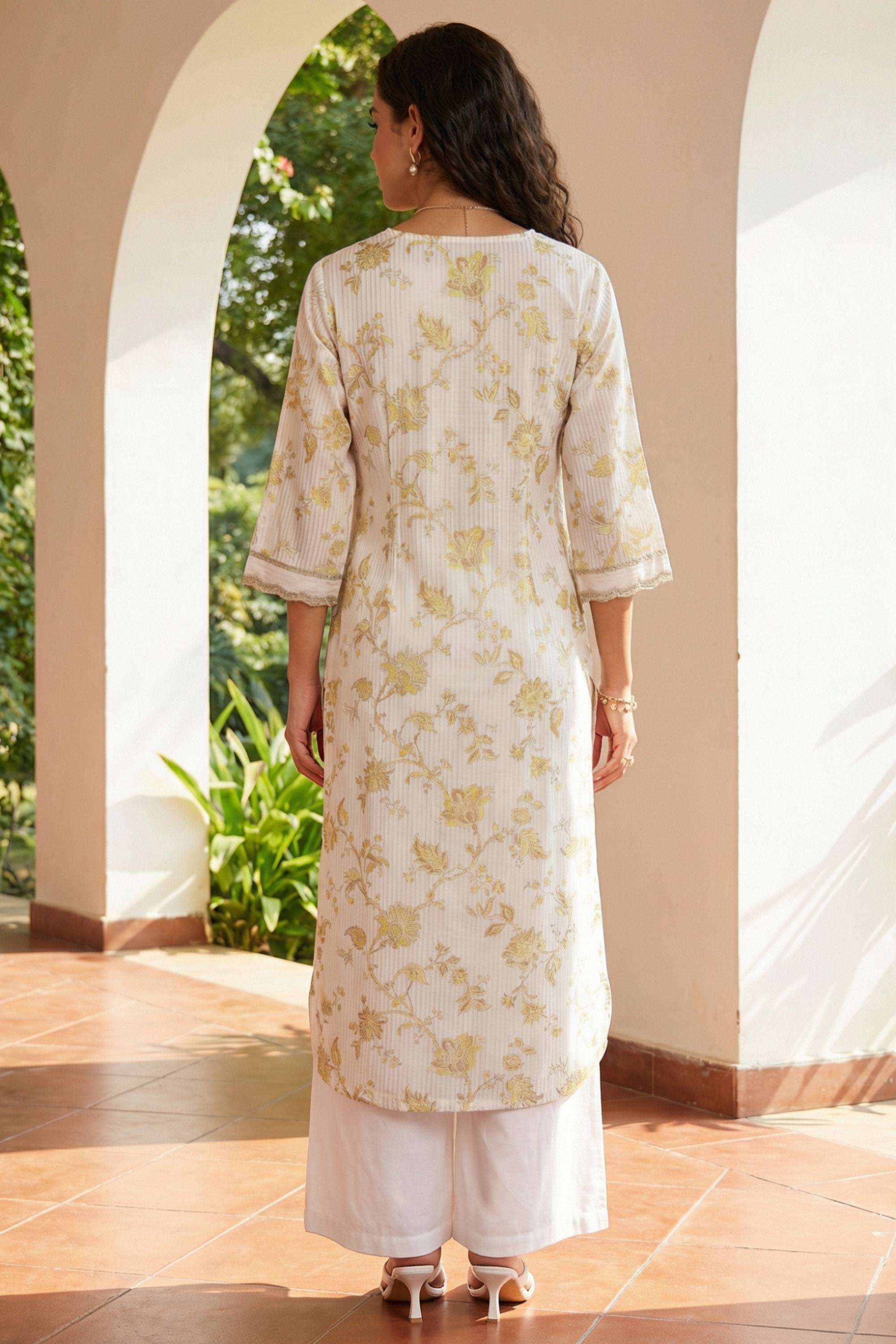 Printed-Viscose-V-Neck-Women-s-Top