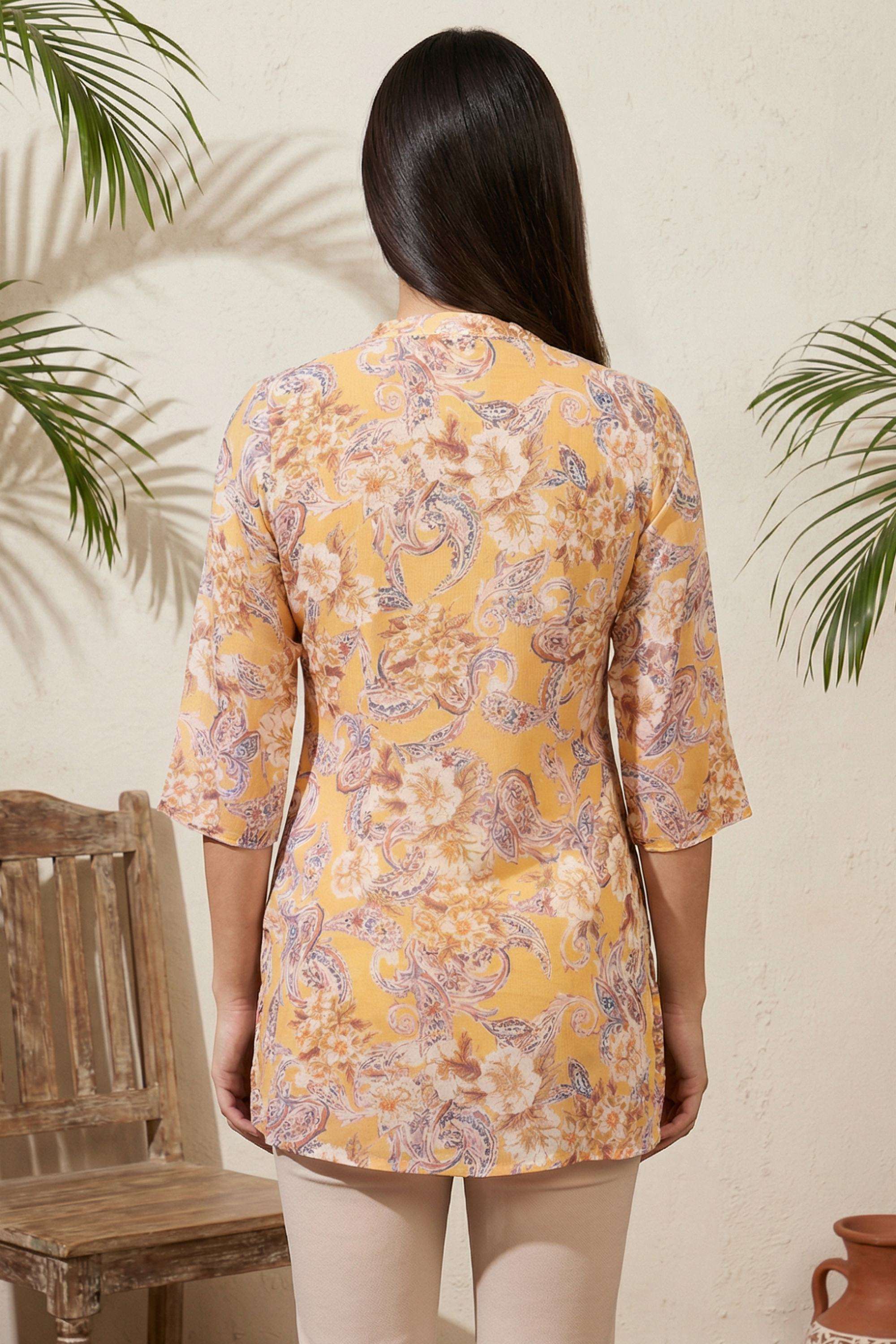 Textured-Blended-Fabric-Round-Neck-Women-s-Top