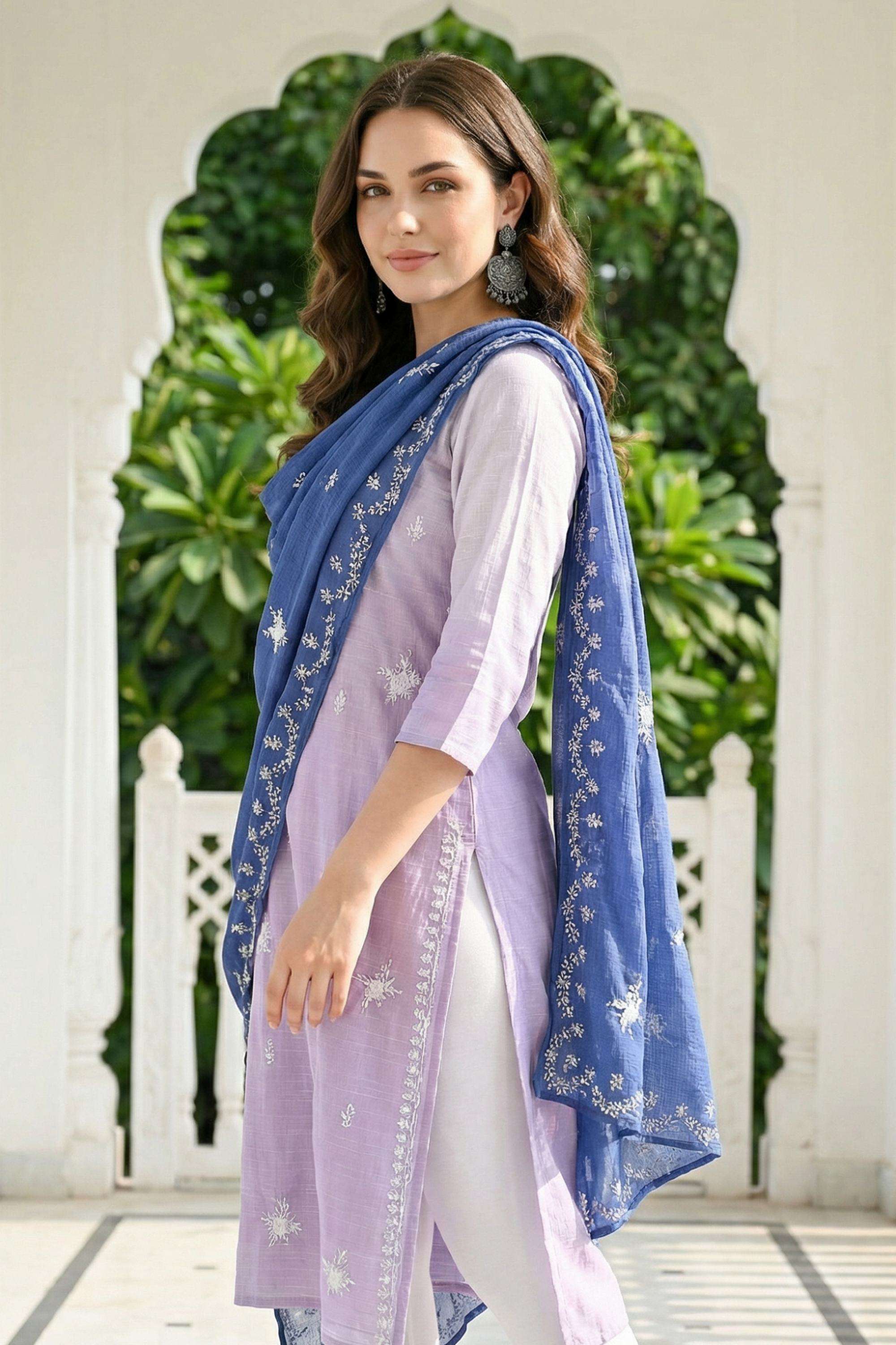 Embroidered-Blended-Fabric-Woven-Women-s-Dupatta