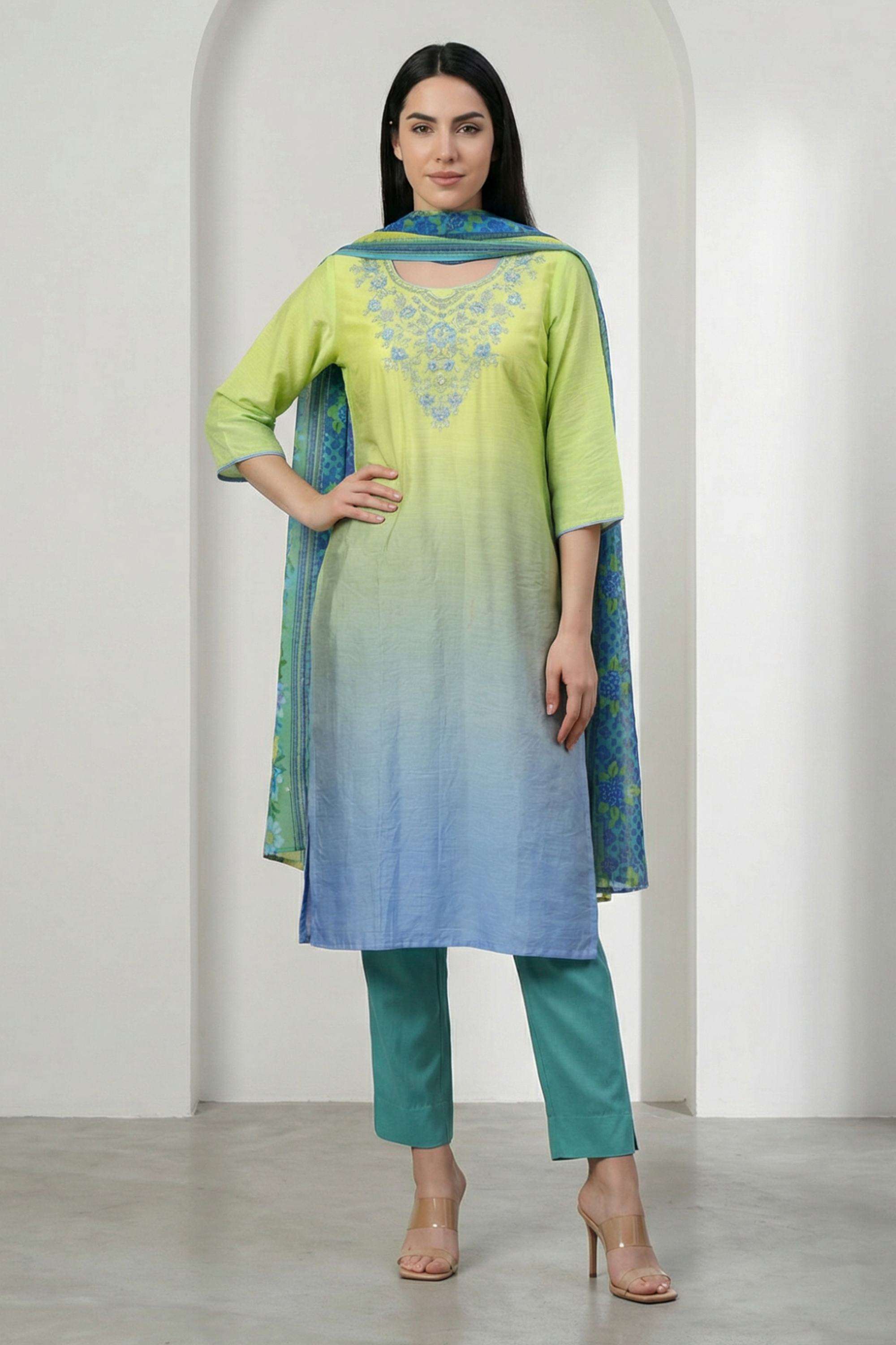 Stripes-Blended-Fabric-Woven-Women-s-Dupatta