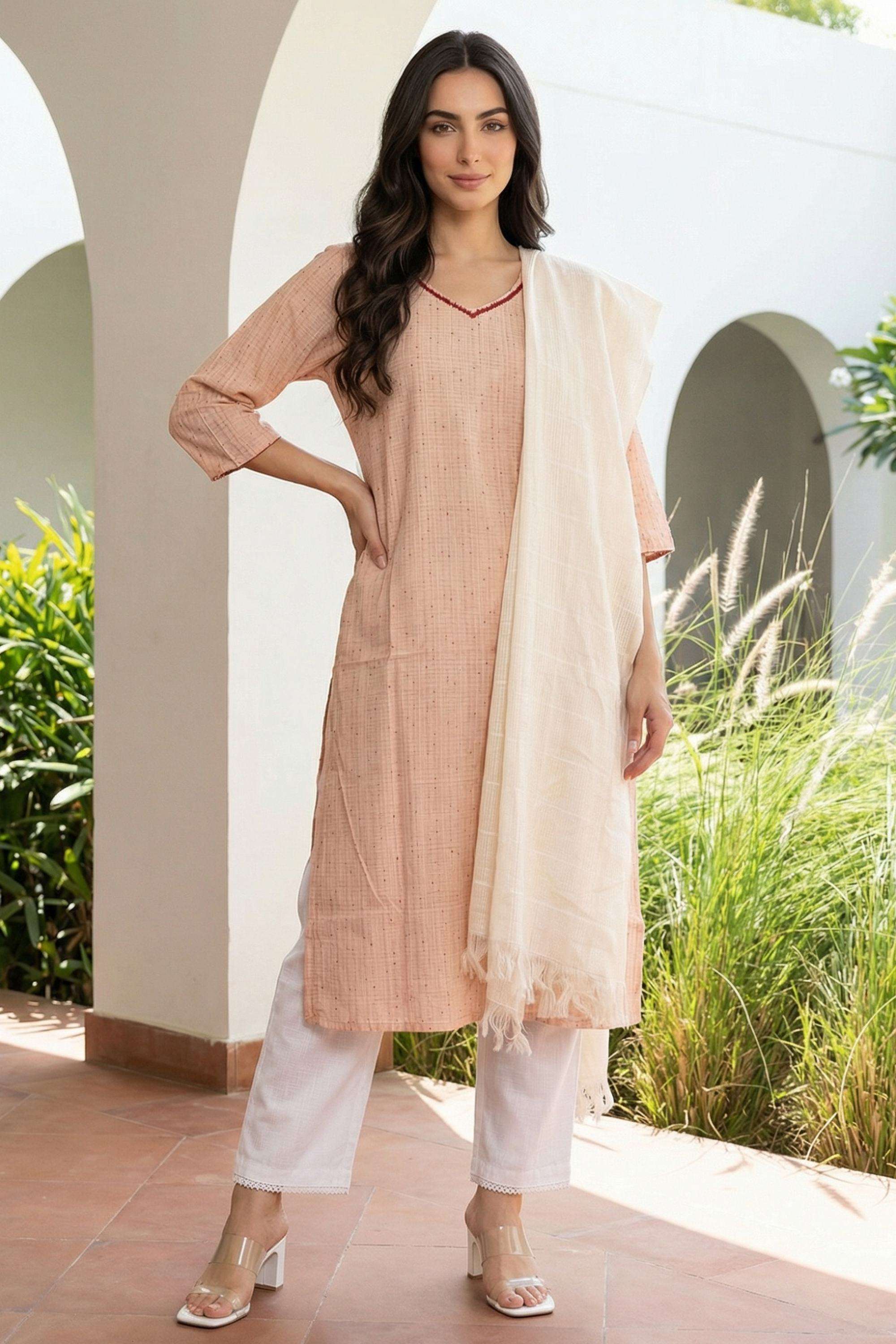 Stripes-Blended-Fabric-Woven-Women-s-Dupatta