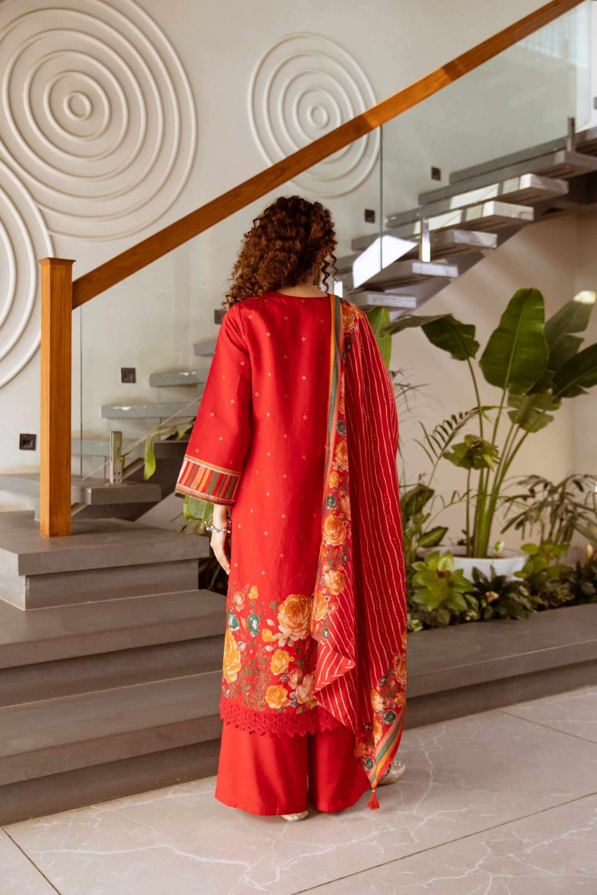 Floral-Cotton-V-Neck-Women-Kurta-with-Palazzo-and-Dupatta