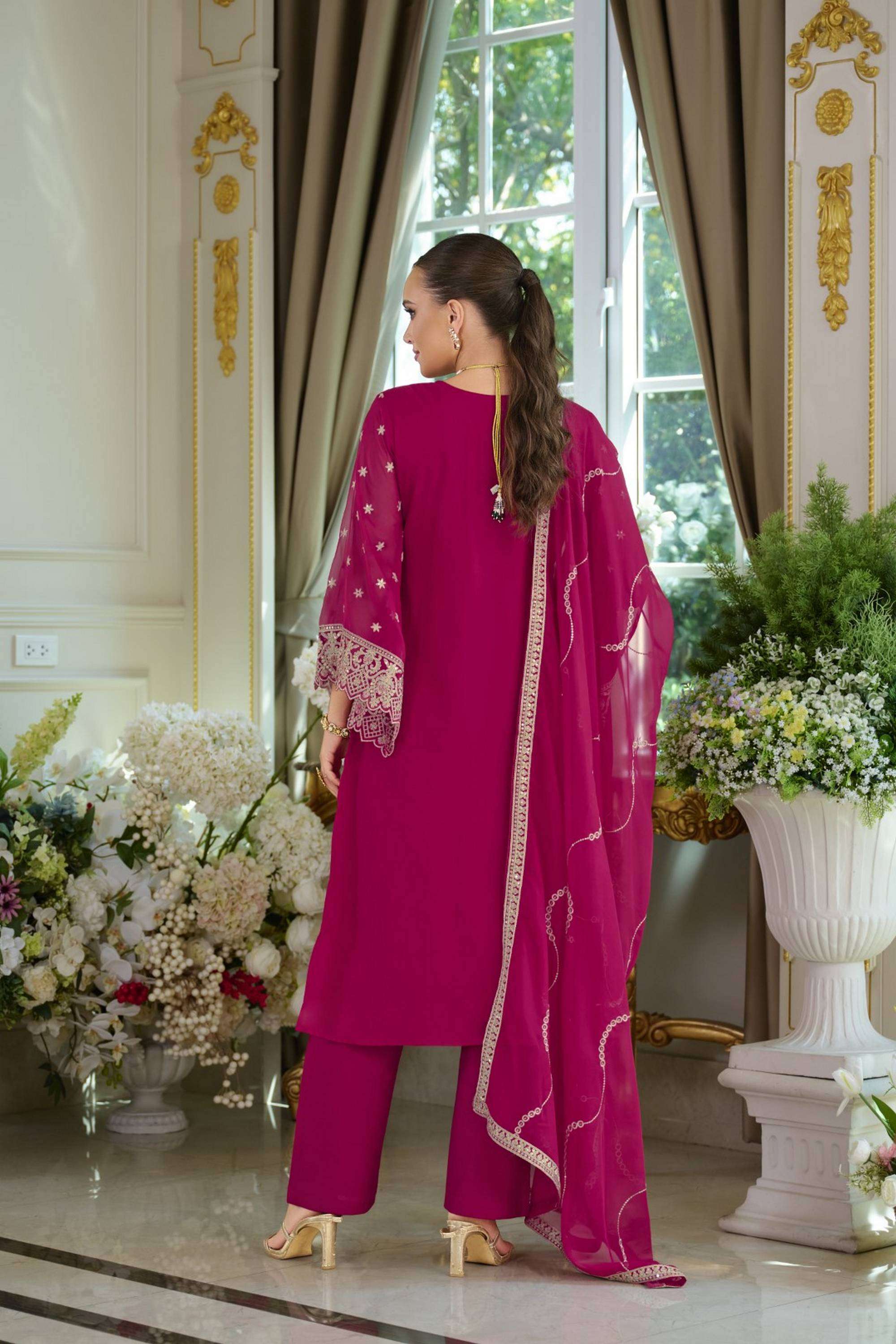 Embellished-Blended-Fabric-Women-s-Ethnic-Kurta-Set