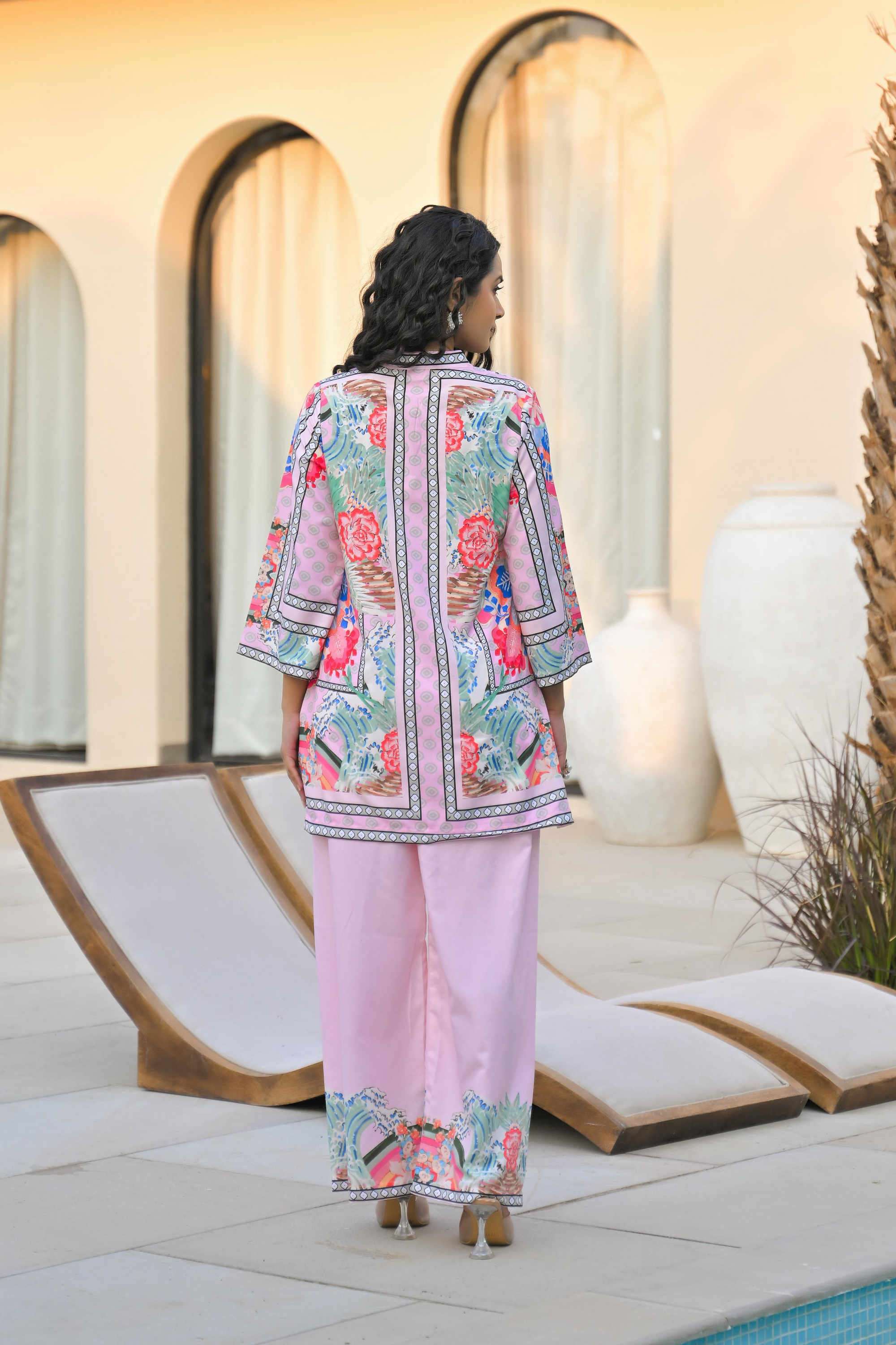 Printed-Collared-Cotton-Women-Kurta-with-Palazzo